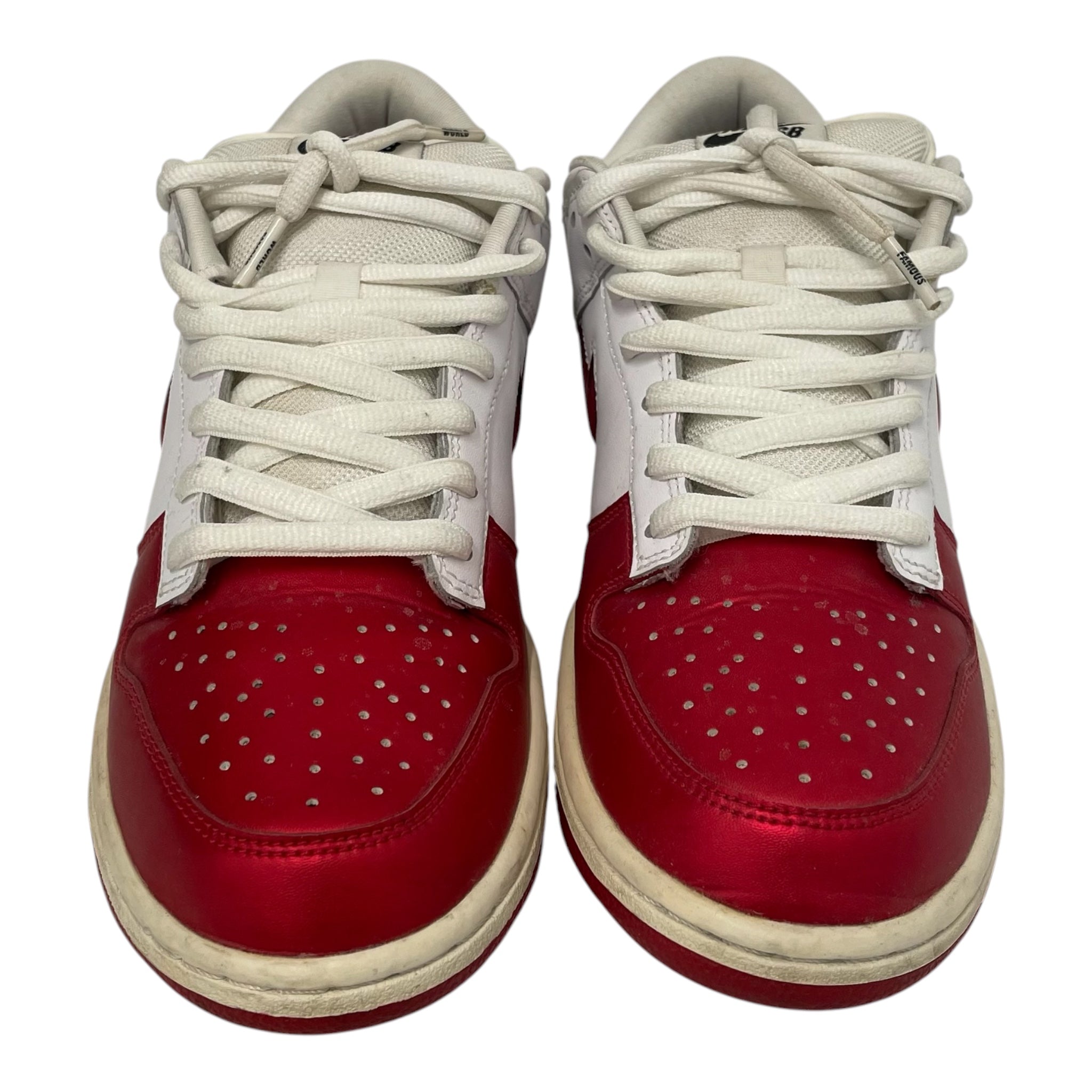 NIKE SB/Low-Sneakers/US 9.5/Leather/MLT/DUNK LOW SUPREME JEWEL RED view 4