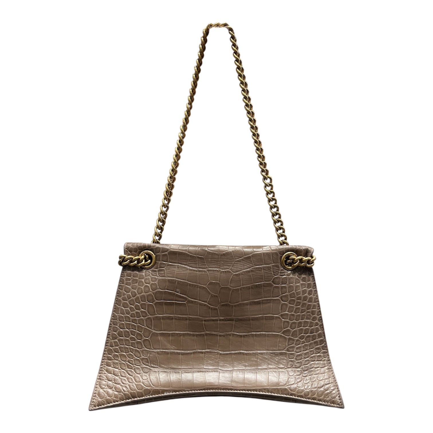 BALENCIAGA/Cross Body Bag/L/Animal Pattern/Leather/CML/MEDIUM CRUSH BAG view 2