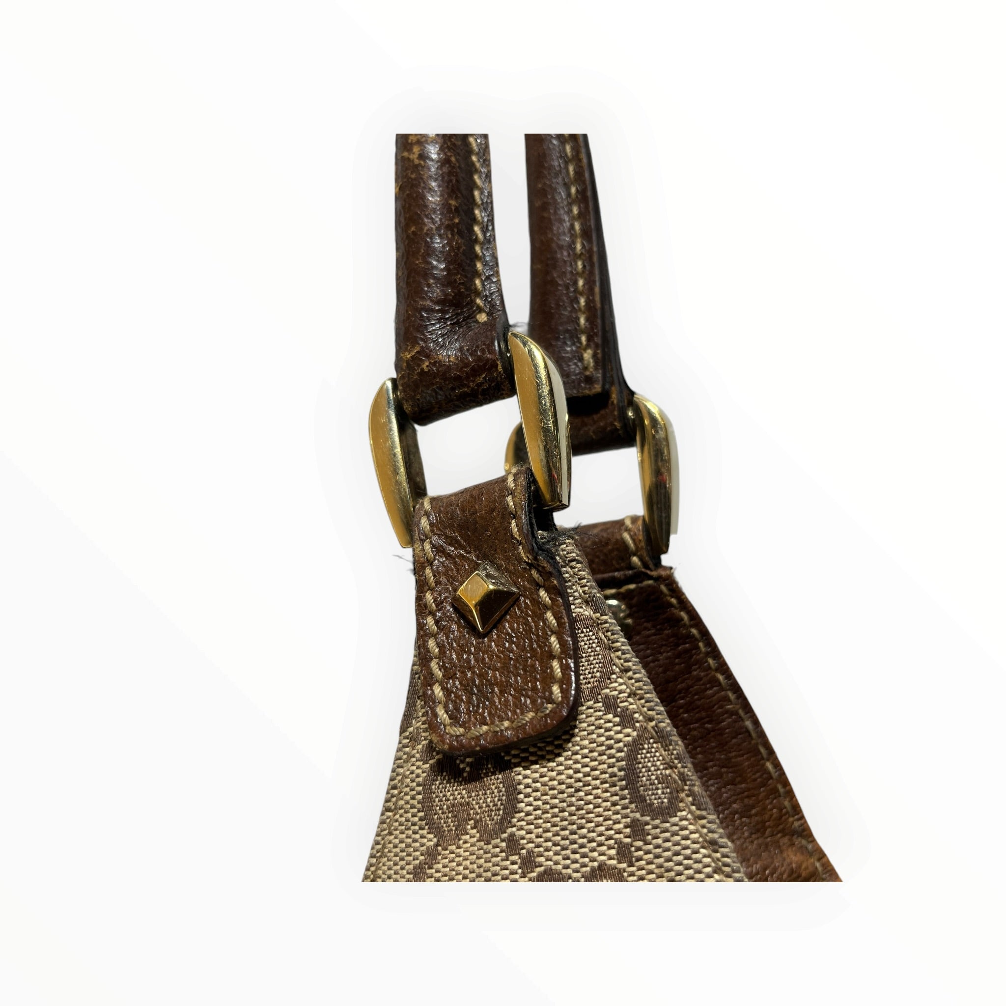 GUCCI/Hand Bag/Cotton/CML/jackie canvas view 6