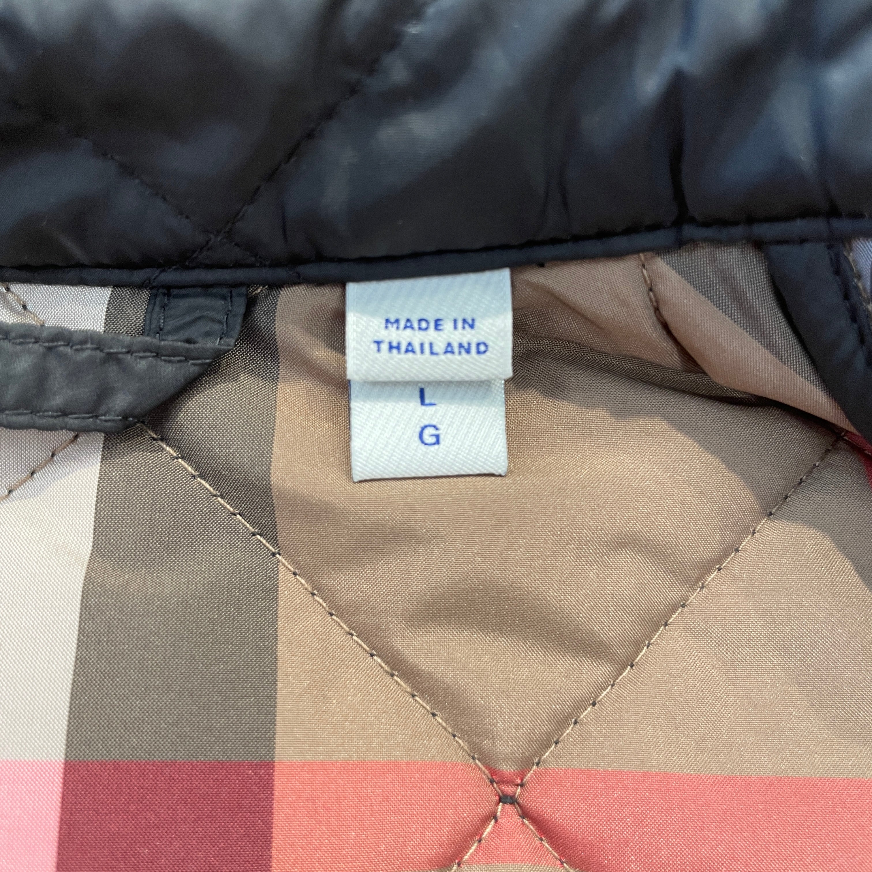 BURBERRY/Quilted Jkt/L/Nylon/NVY/BURBERRY PLAID JKT view 4