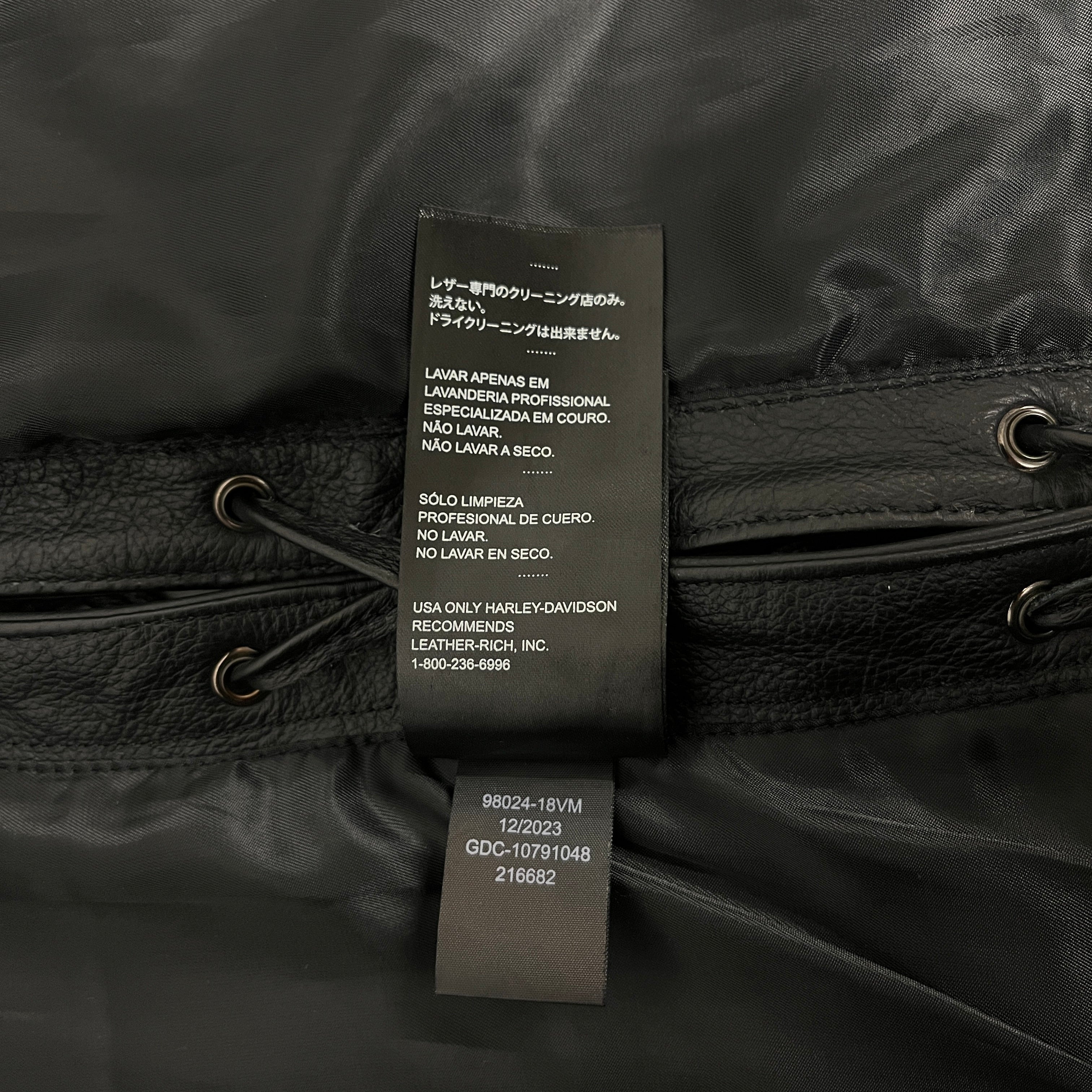 HARLEY DAVIDSON/Vest/L/Leather/BLK/ view 6