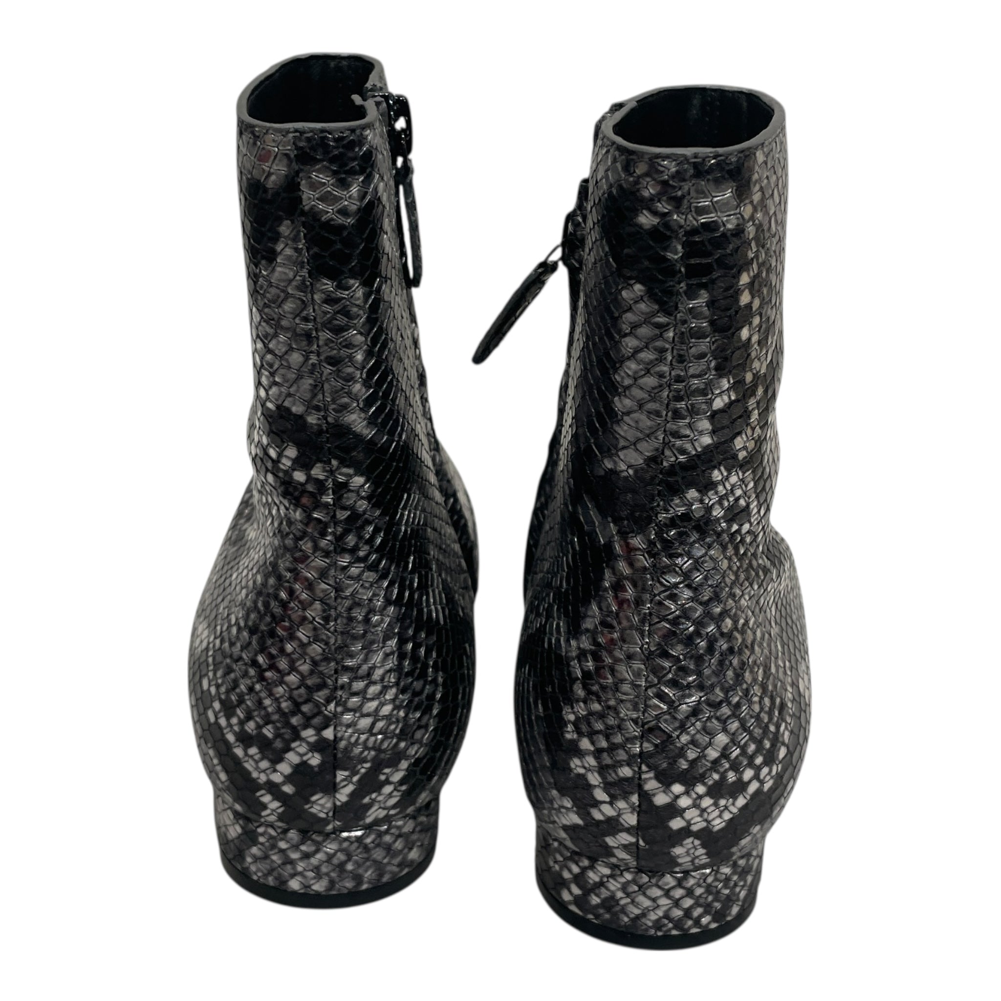 BALENCIAGA/Shoes/EU 35/Animal Pattern/Leather/SLV/SNAKESKIN OVAL BLOCK HEEL view 3