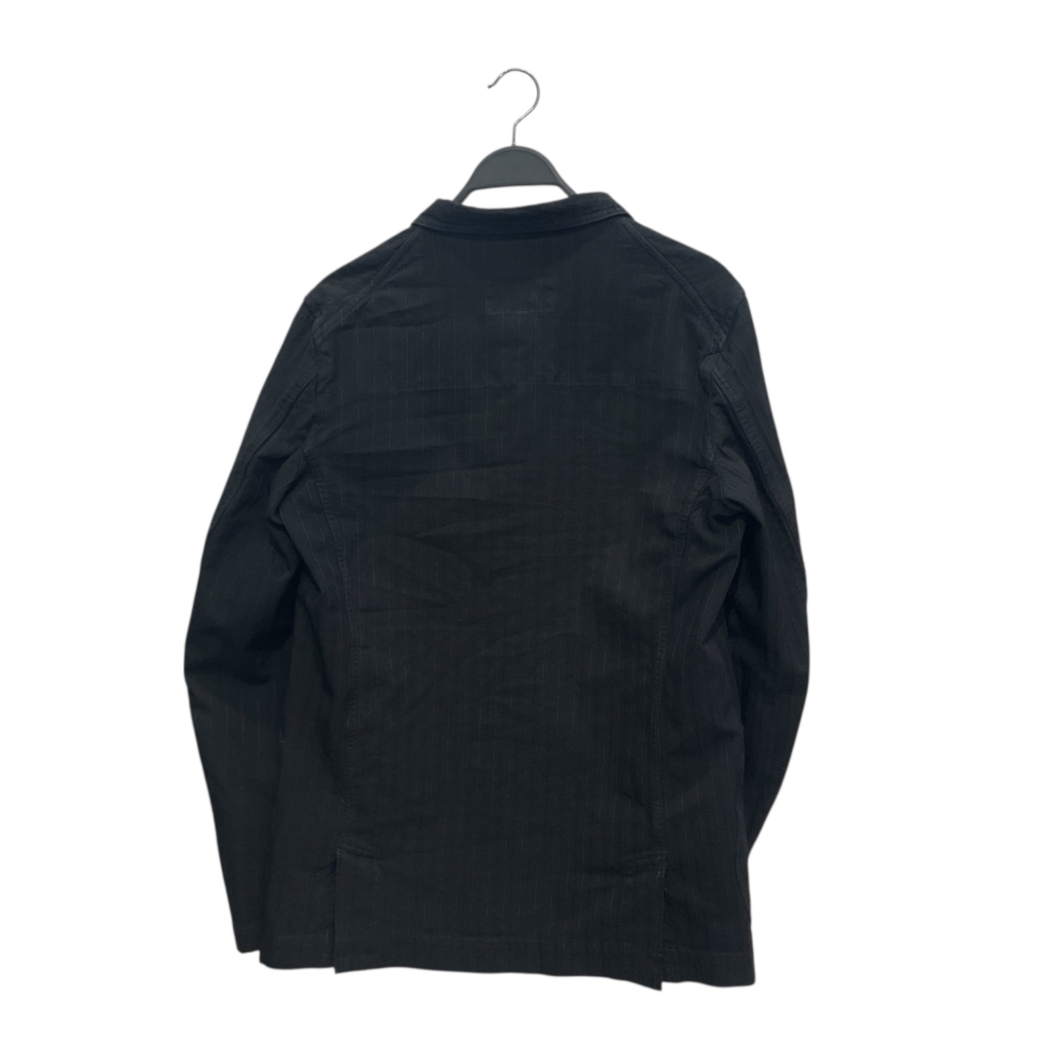 COMME des GARCONS HOMME DEUX/Tailored Jkt/L/Cotton/BLK/Stripe/STRIPED BUTTON UP JKT view 2