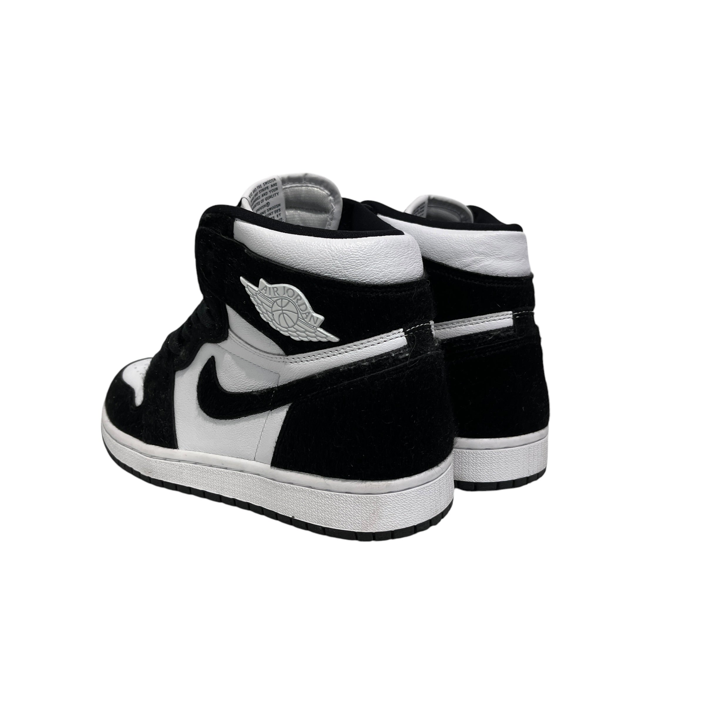 JORDAN BRAND/Hi-Sneakers/US 8.5/Leather/BLK/pony hair jordan 1 view 2