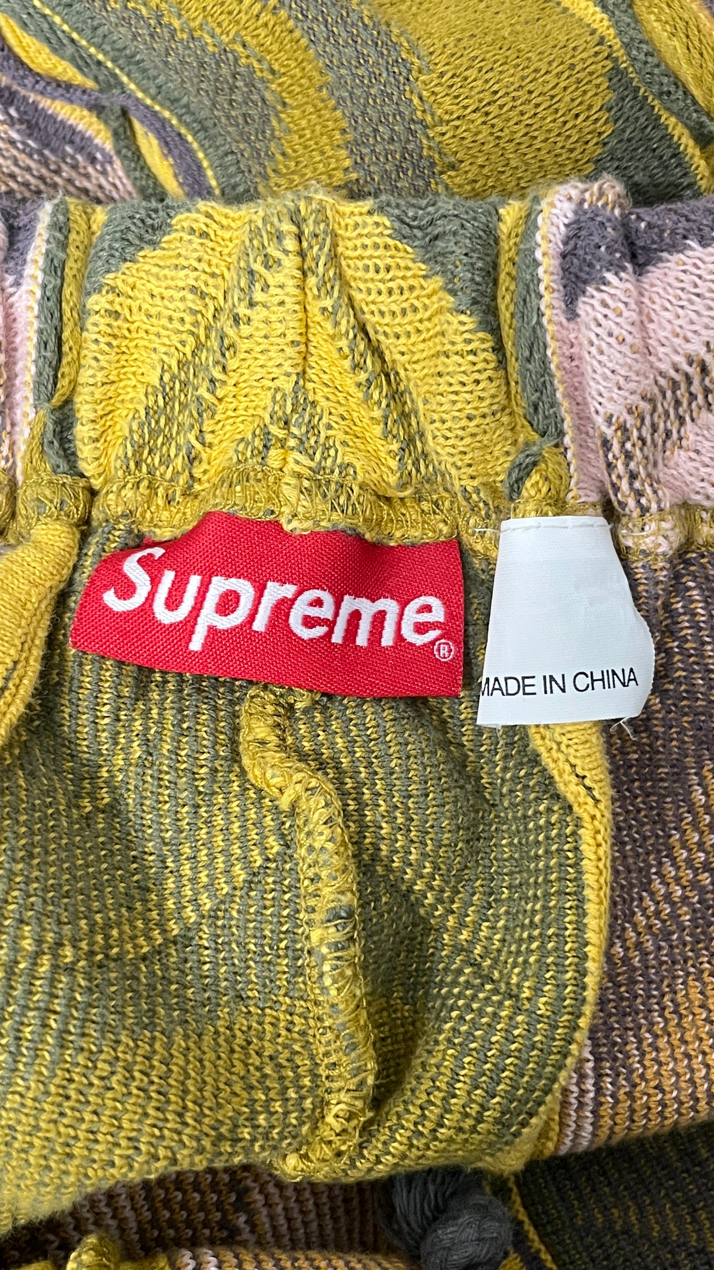 Supreme/Shorts/XL/Cotton/YEL/All Over Print/COOGI STYLE KNIT SHORT view 3