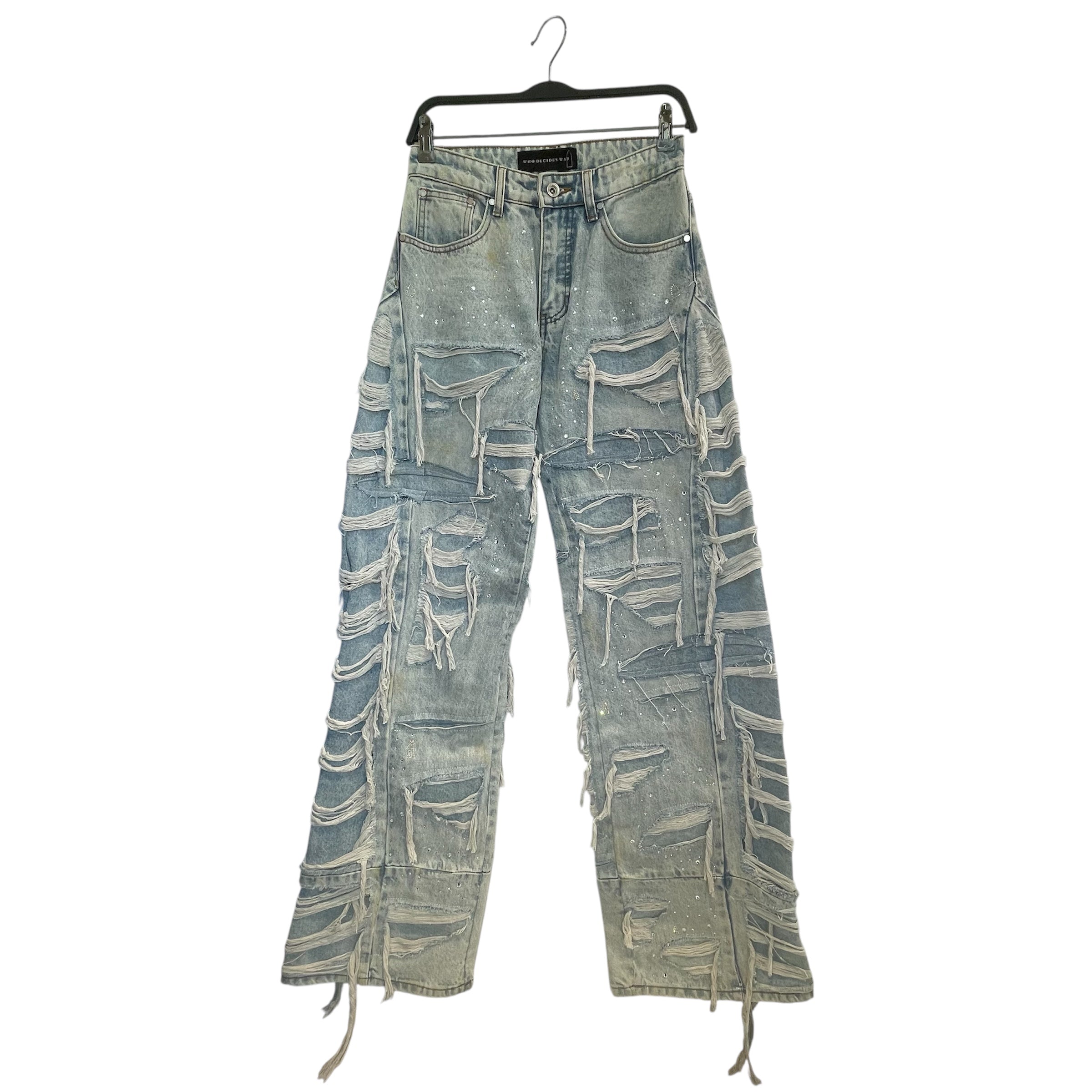 WHO DECIDES WAR/Pants/30/Denim/BLU/SPARKLE EXPOSURE DENIM view 1