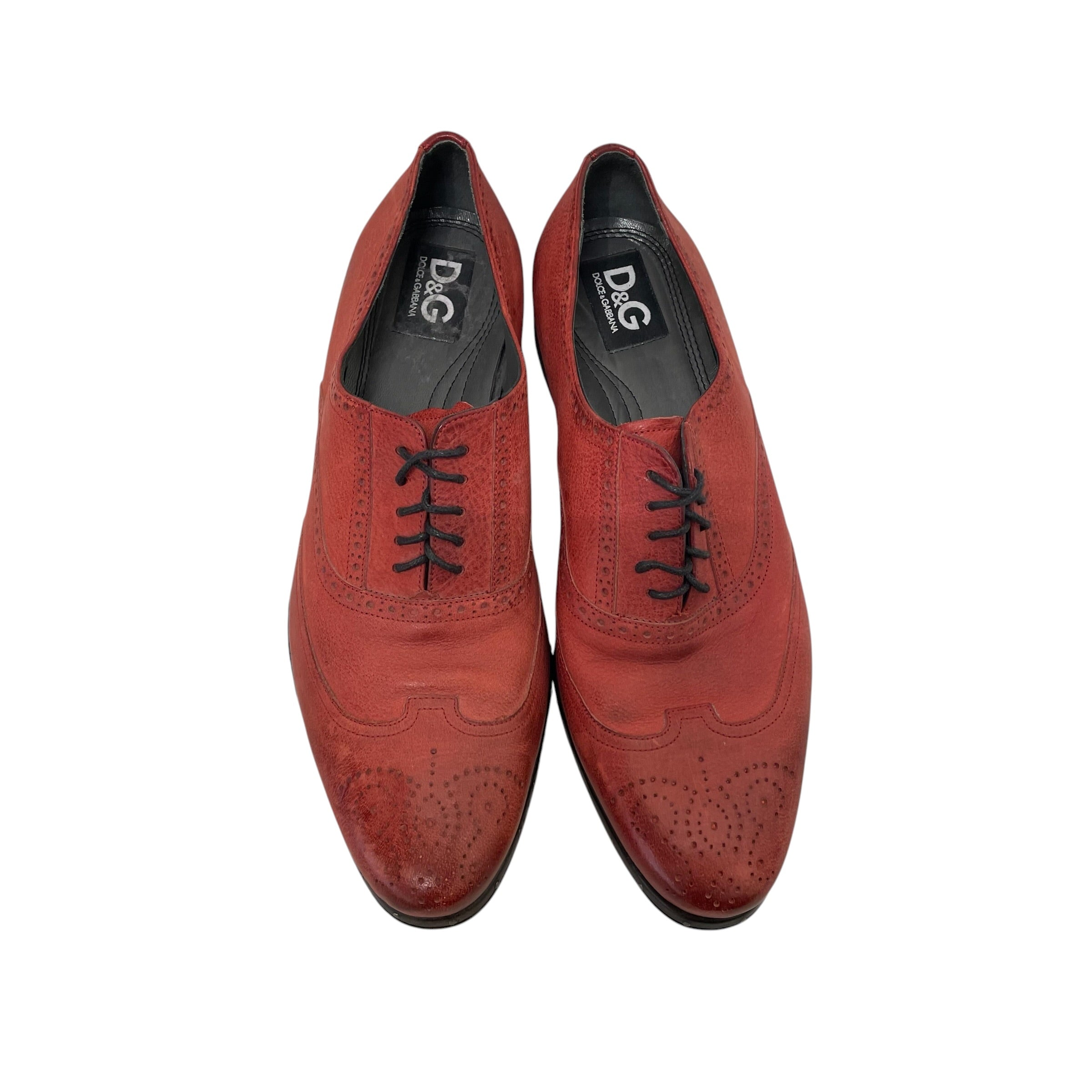 DOLCE&GABBANA/Dress Shoes/US 11/Leather/RED/OXFORD view 5