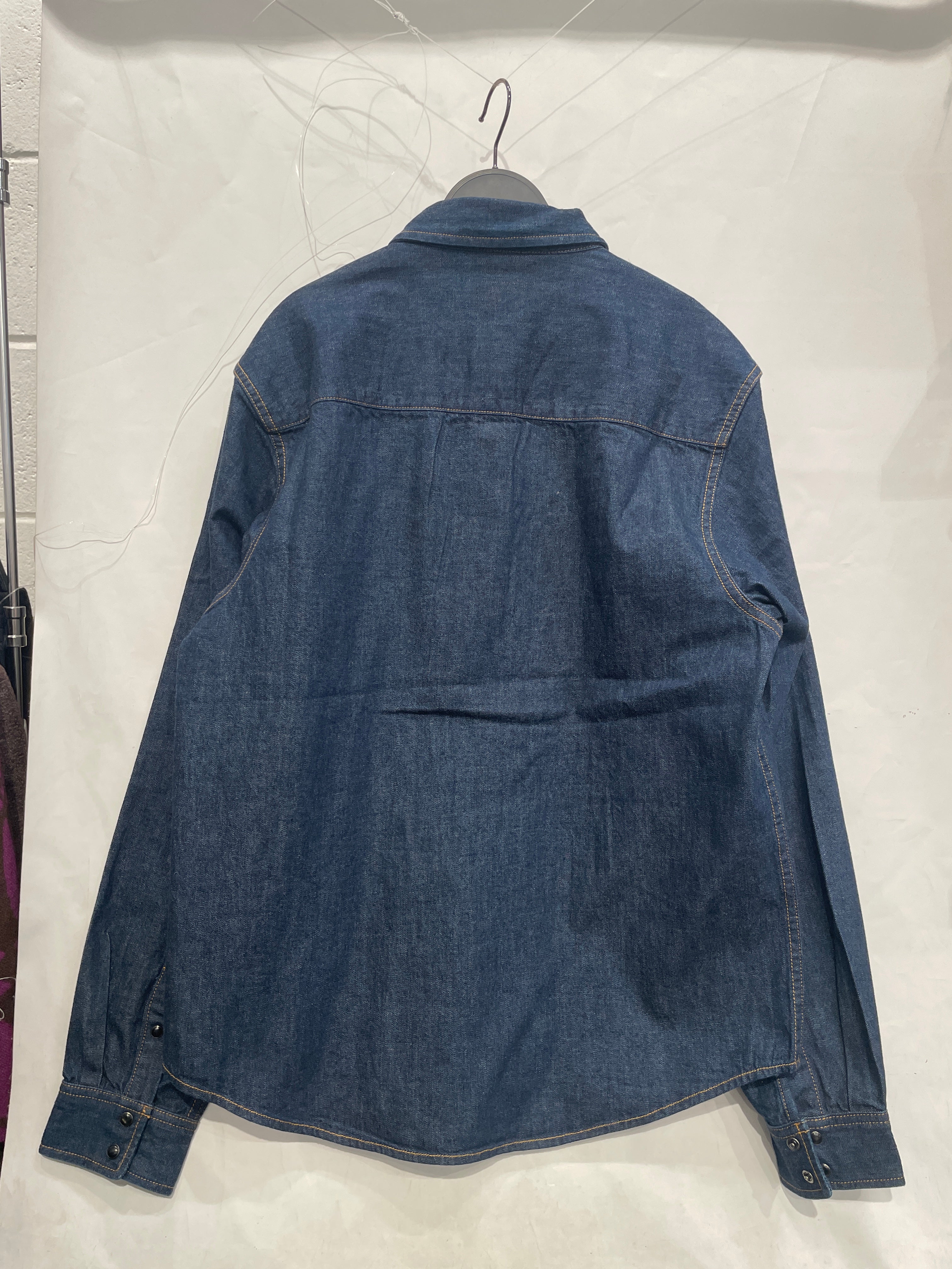 STUSSY/LS Shirt/L/Denim/NVY/Dress/STUSSY DENIM BUTTON DWN NWT view 2