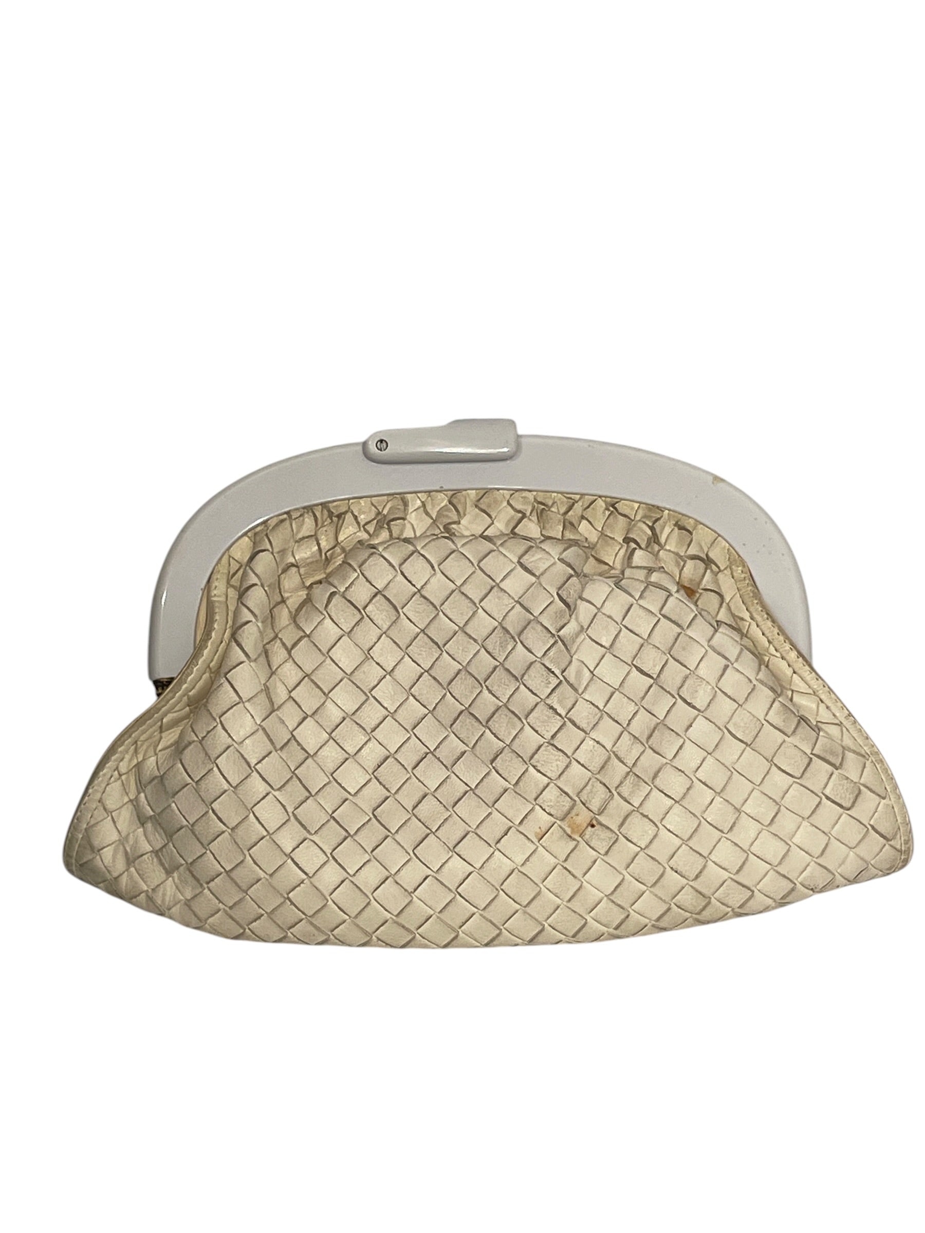 BOTTEGA VENETA/Clutch Bag/Leather/WHT/6RGTWWK view 2