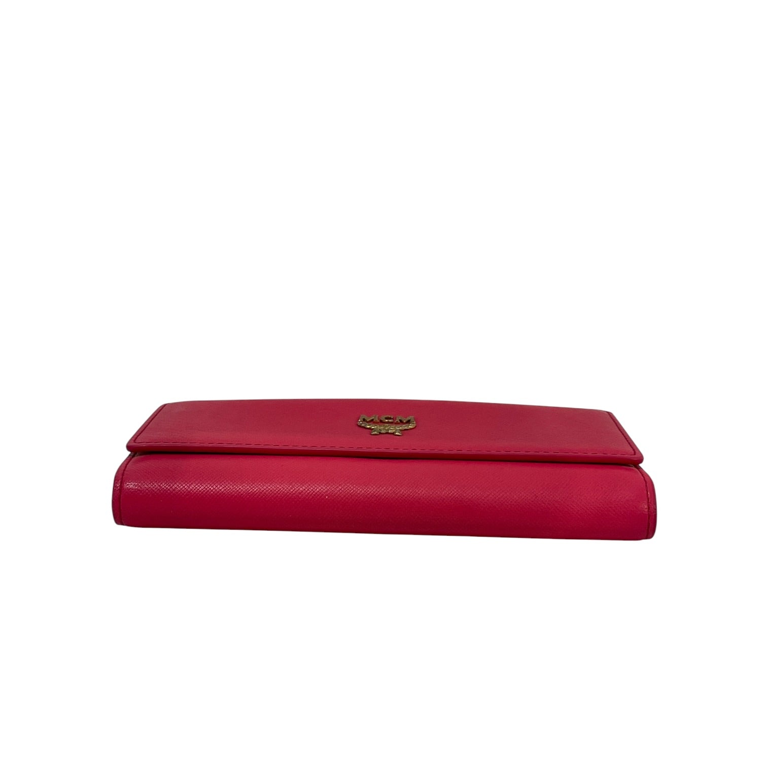MCM/Long Wallet/Leather/PNK/L's/Gold-Tone MCM Logo view 4