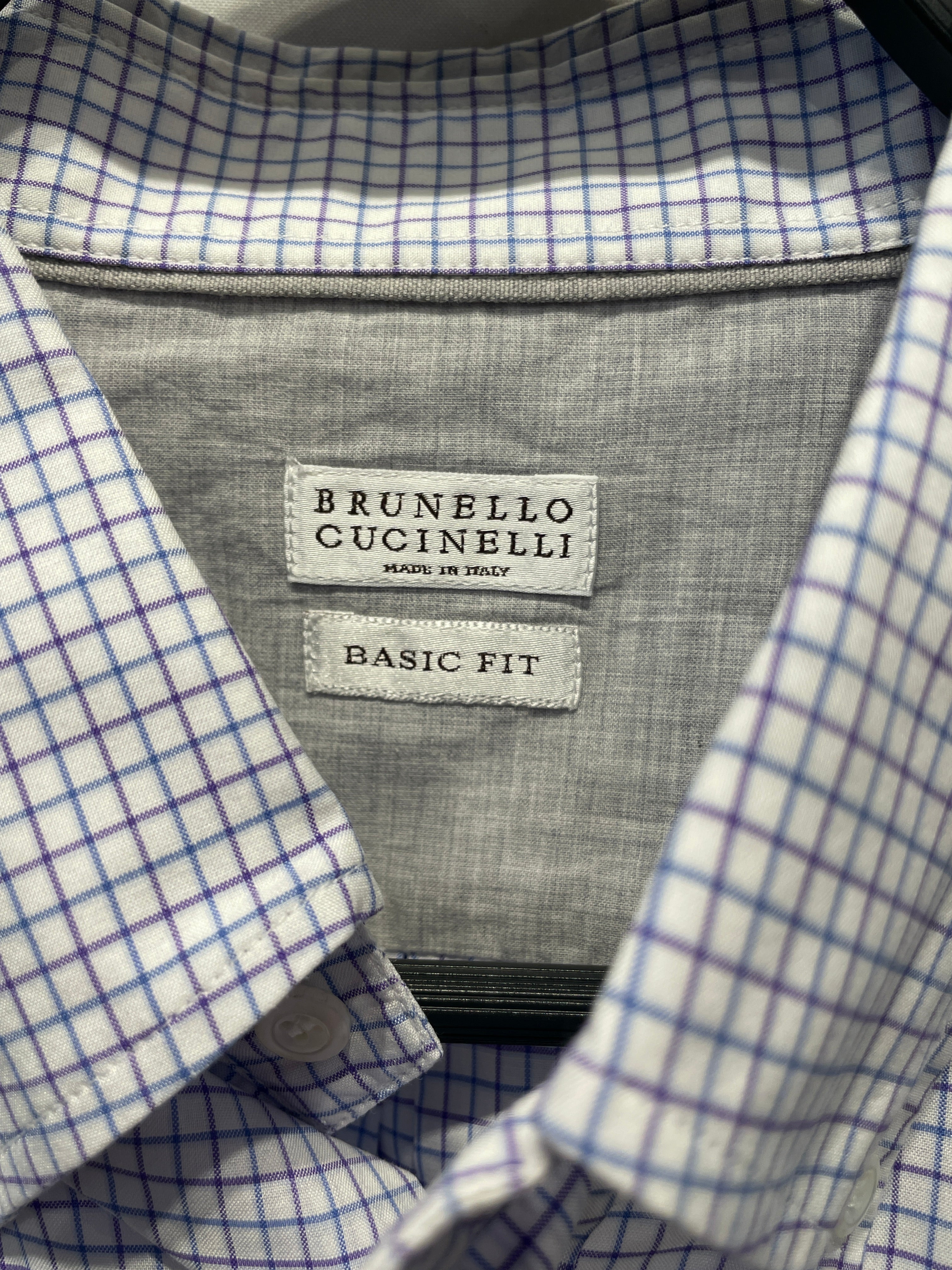 BRUNELLO CUCINELLI/LS Shirt/XXL/Cotton/PPL/Plaid/ view 2