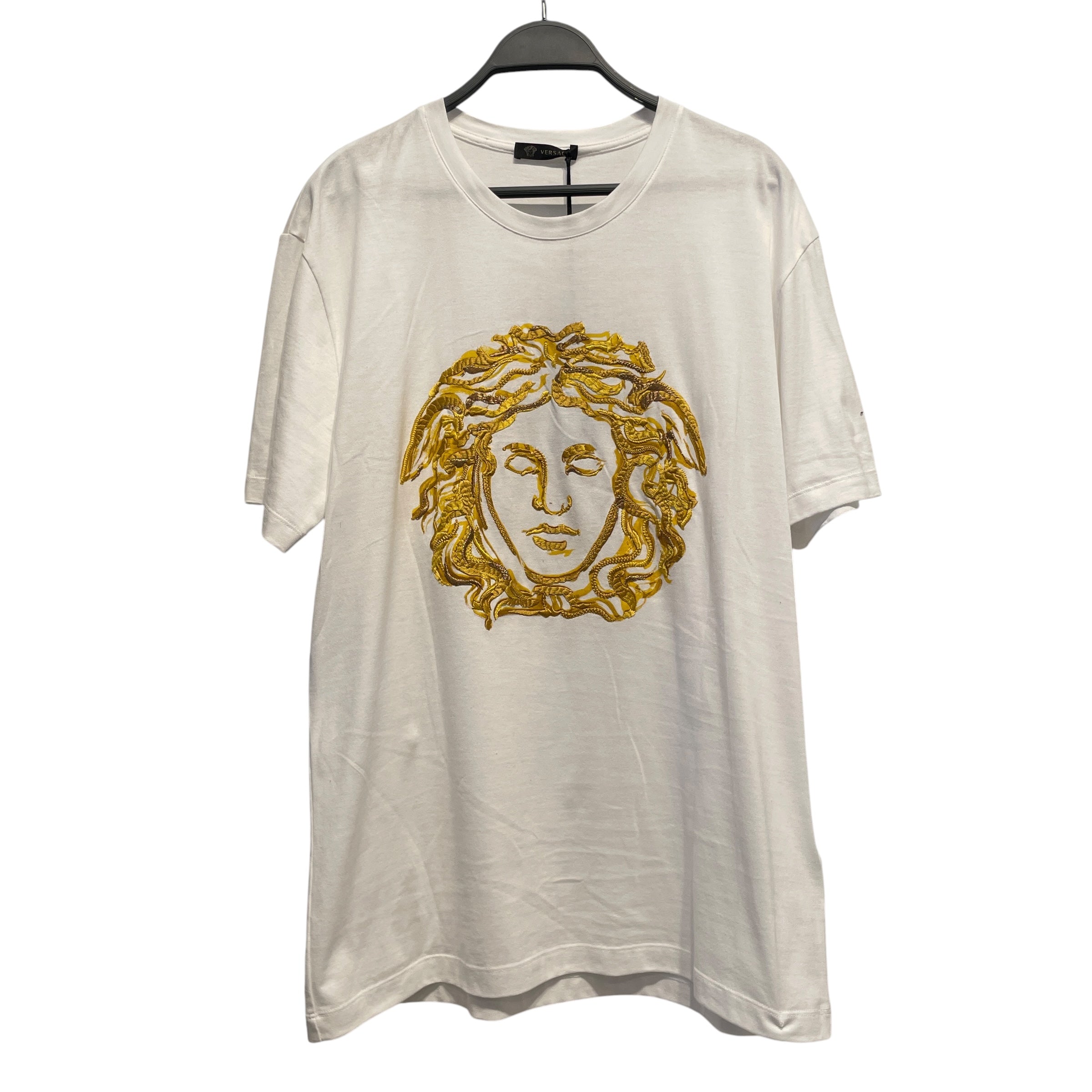 VERSACE/T-Shirt/L/Cotton/WHT/High Neck/ view 1