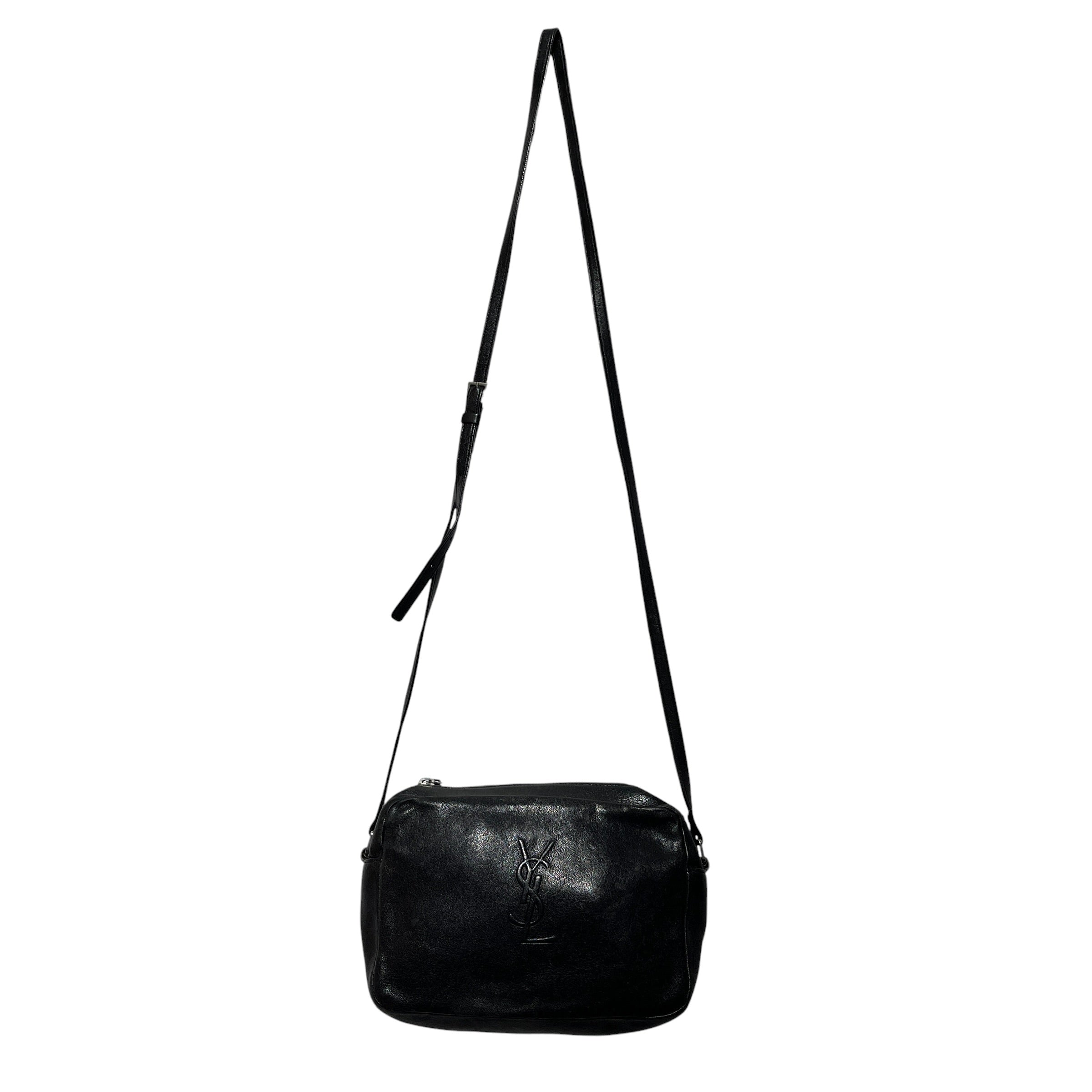 YVES SAINT LAURENT/Cross Body Bag/Leather/BLK/LOU CAMERA BAG view 1