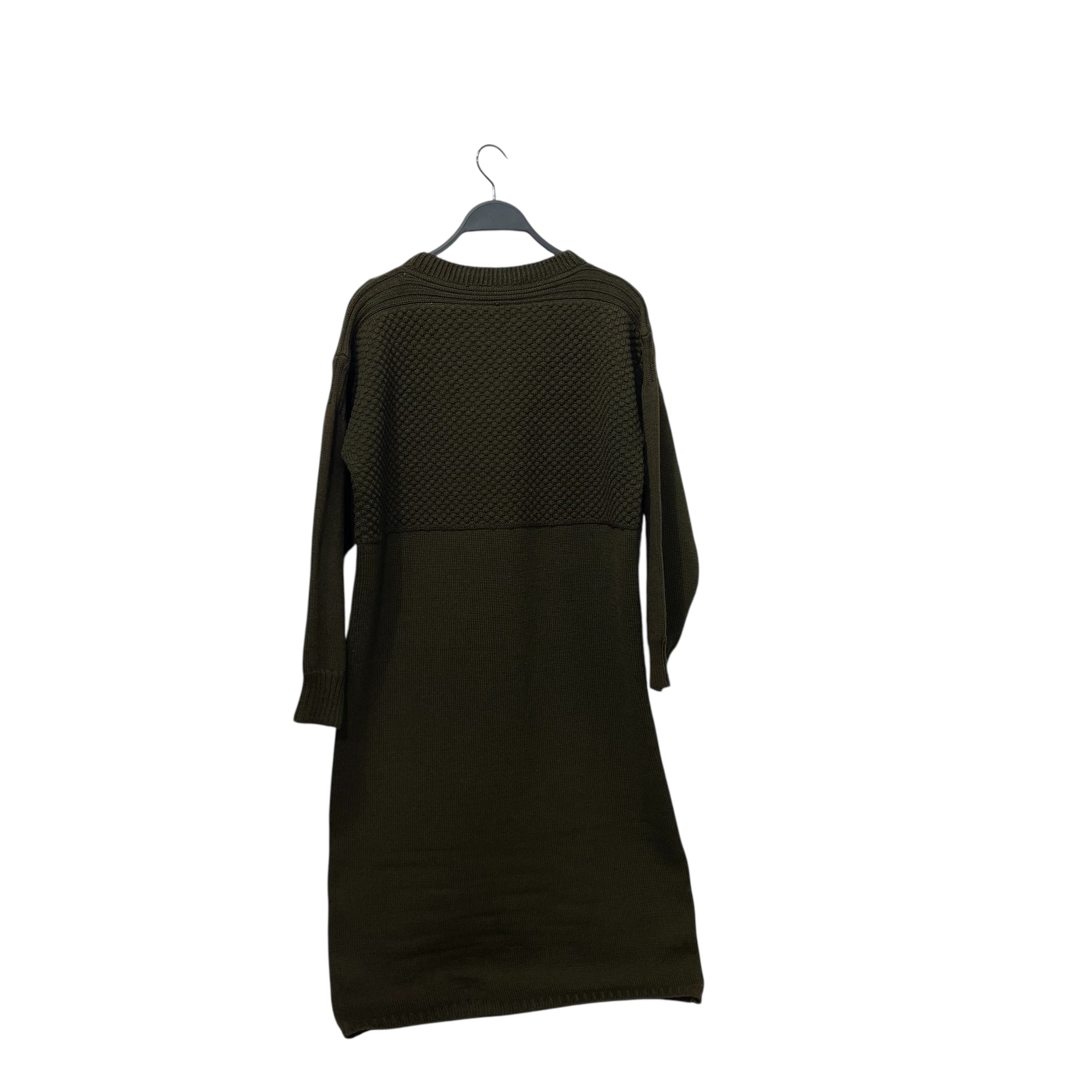 COMME des GARCONS/Dress/L/Cotton/GRN/Midi Length/Vintage 80s Sweater Dress view 2