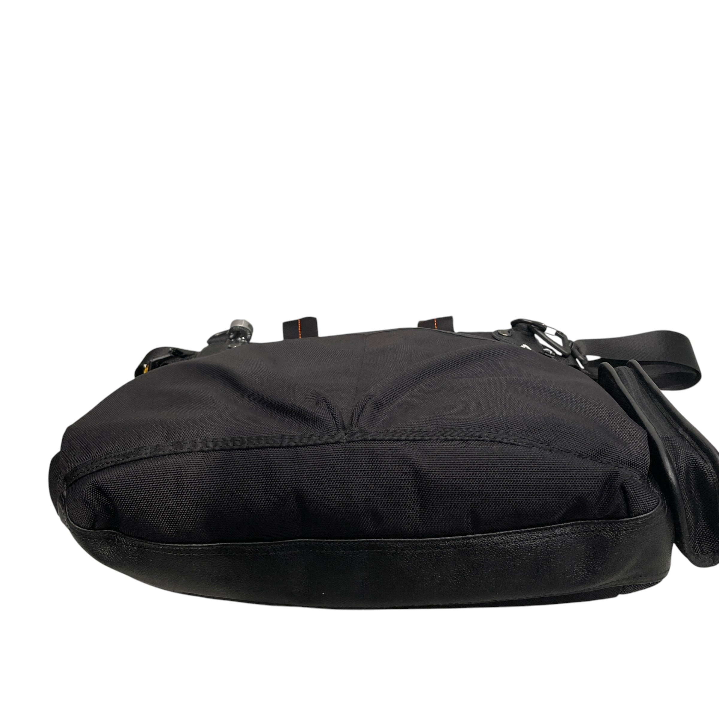 PARAJUMPERS/Bag/Cotton/BLK/ORANGESTITCHING view 3