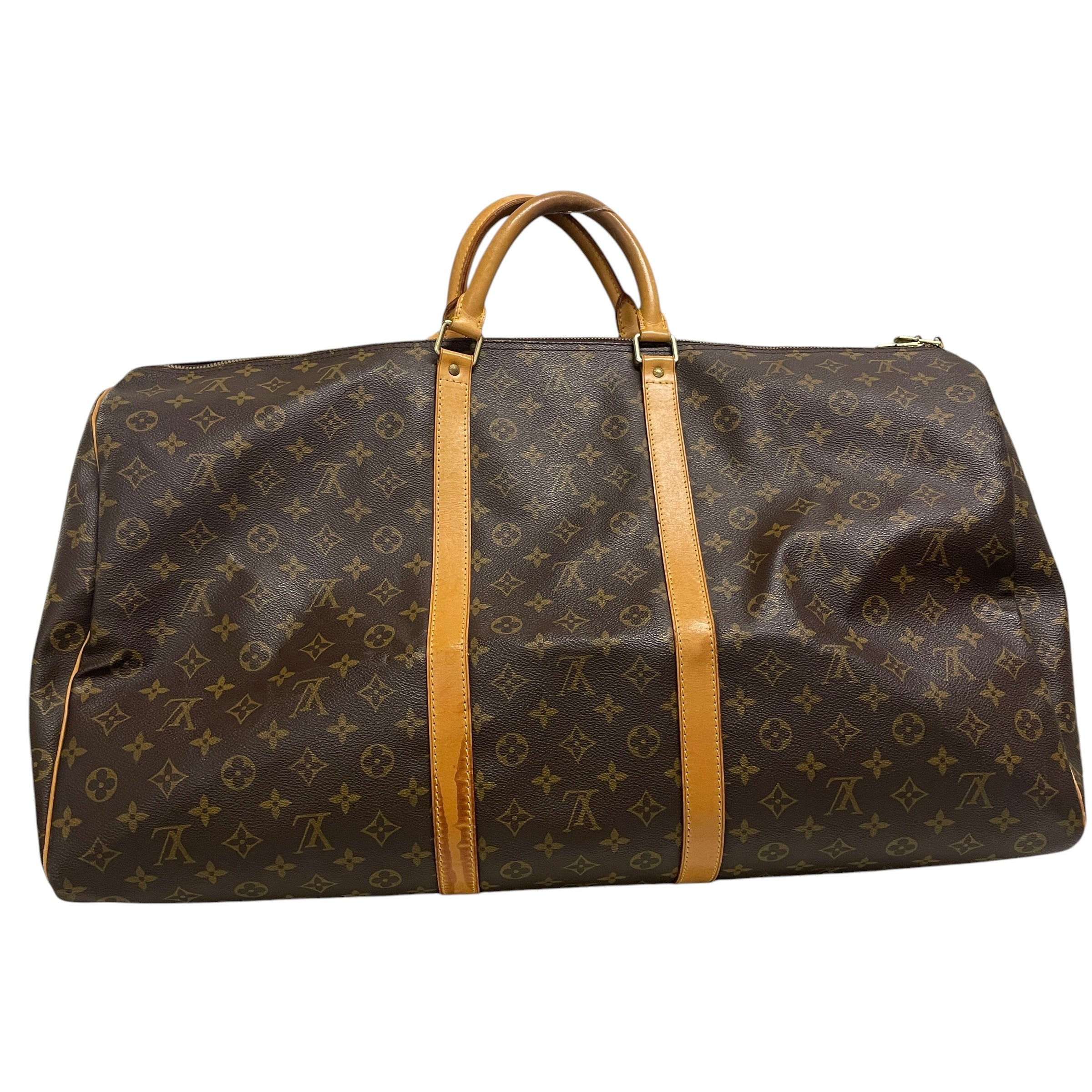 LOUIS VUITTON/Bag/Monogram/Leather/BRW/KEEPALL DUFFLE view 1