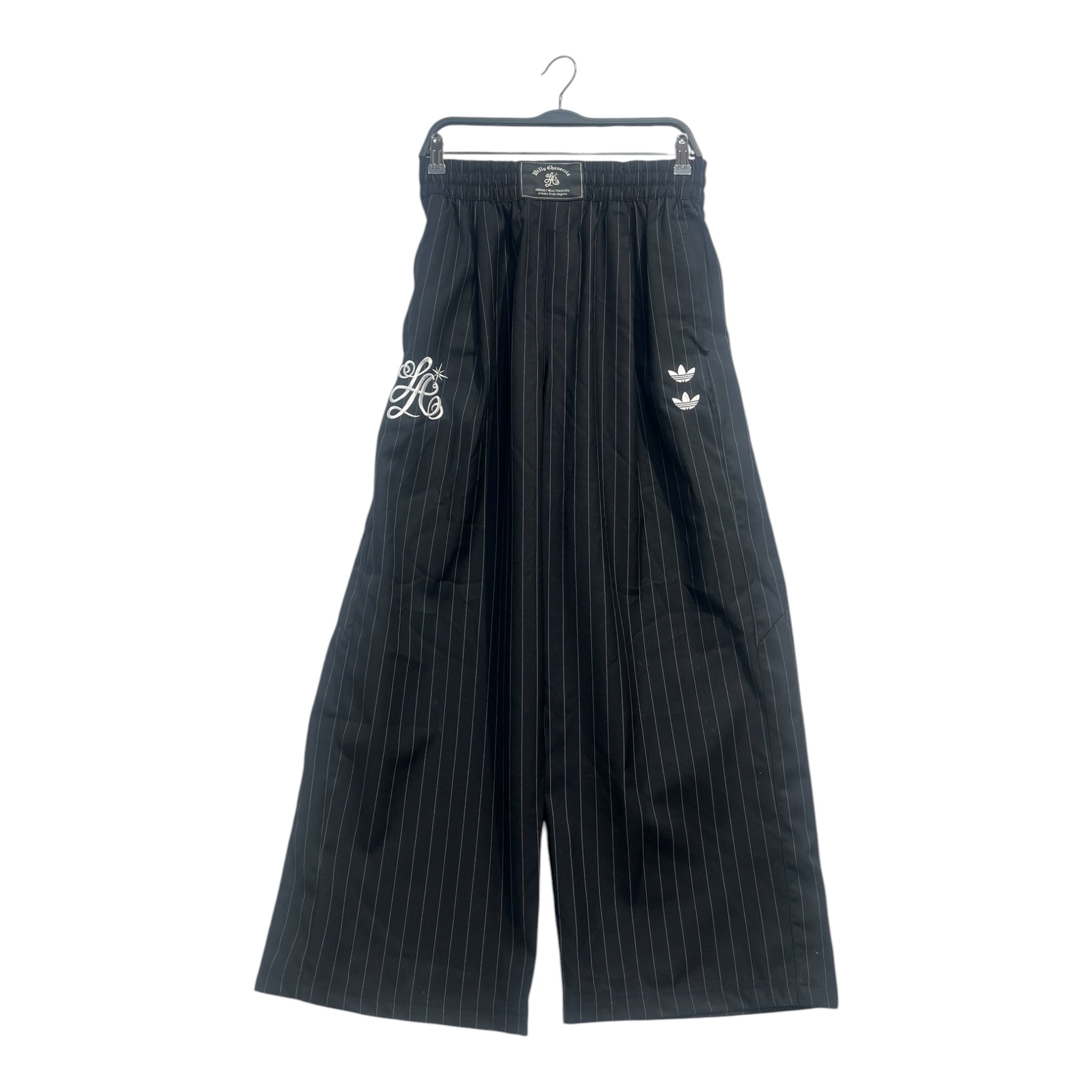 WILLY CHAVARRIA/Pants/S/Polyester/BLK/PIN STRIPE view 1