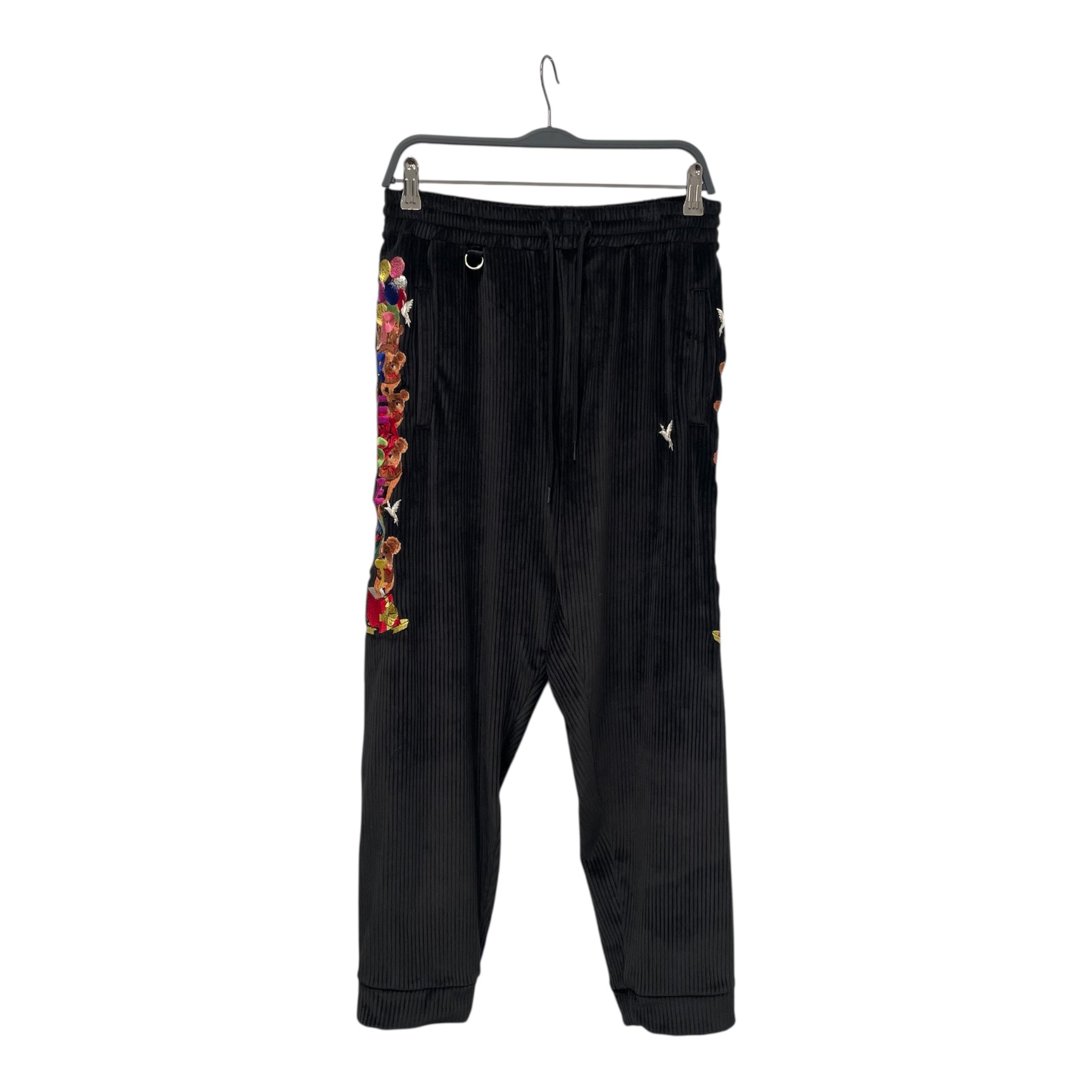 doublet/Straight Pants/S/Velour/BLK/velour corduroy joggers view 1