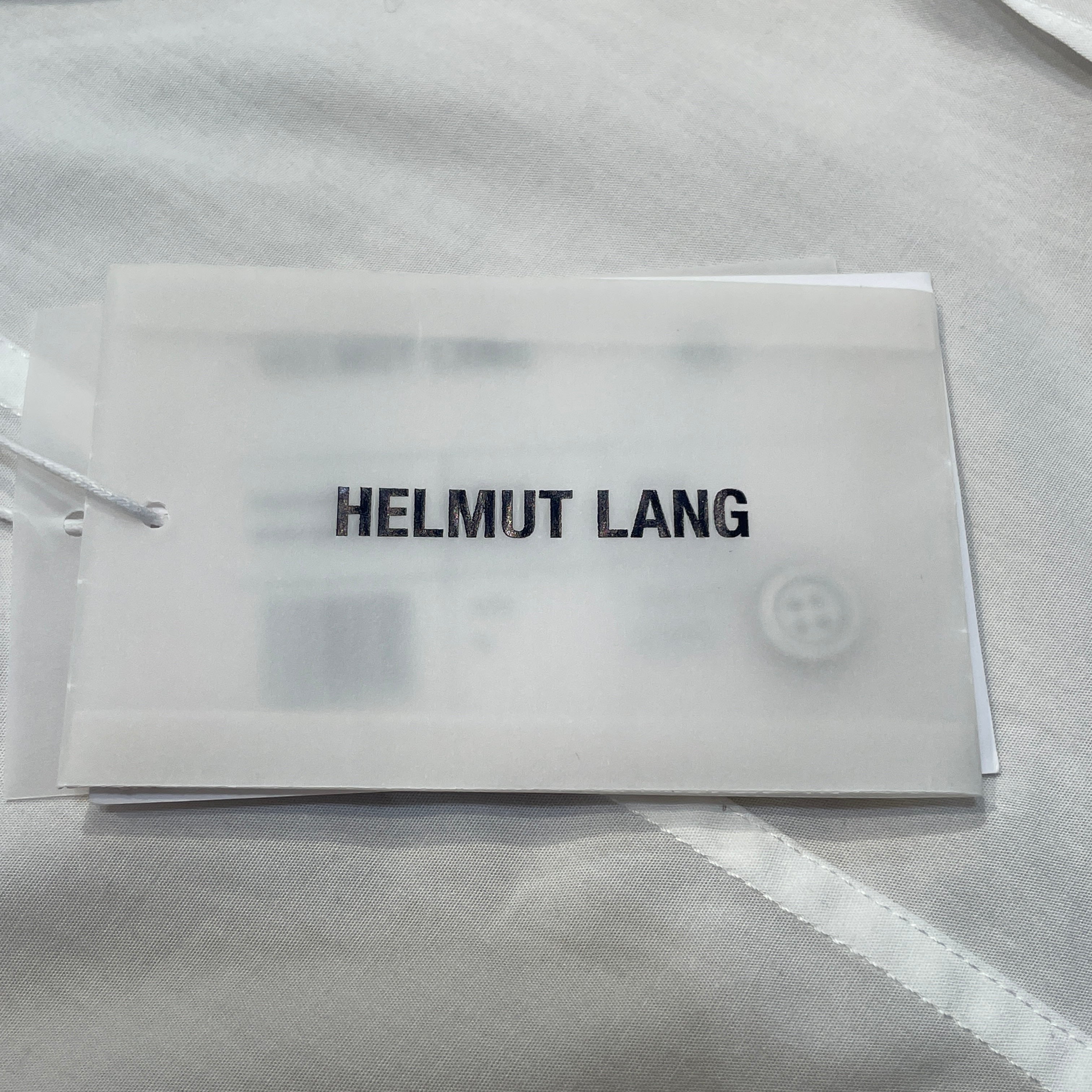Helmut Lang/LS Shirt/M/Cotton/WHT/Wrap Shirt view 4