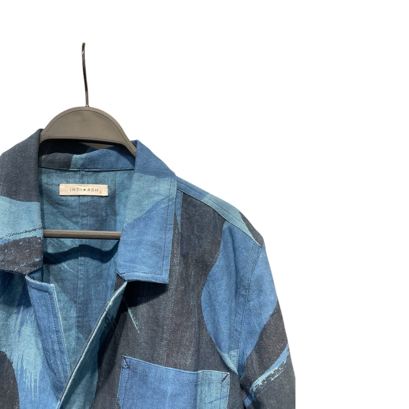 INDI + ASH/Blouson/1/Cotton/NVY/All Over Print/