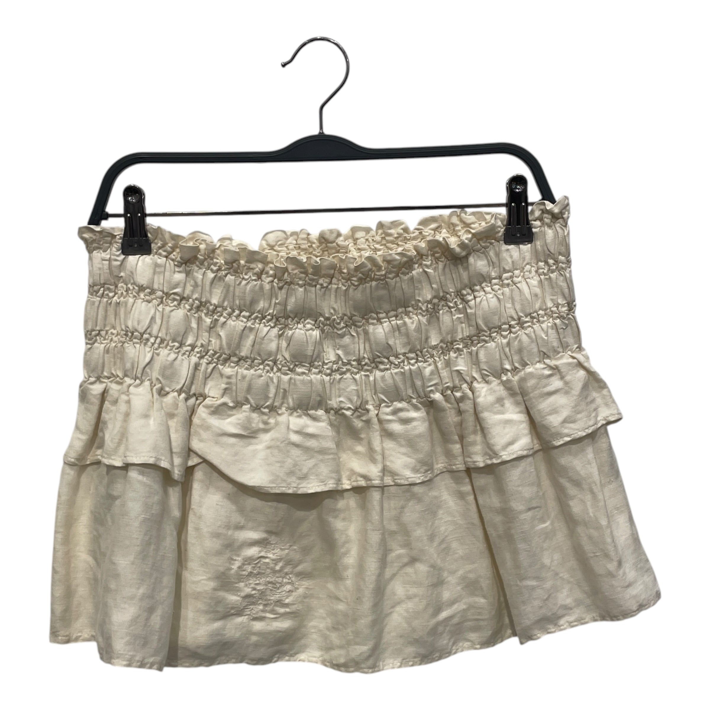ISABEL MARANT ETOILE/Skirt/38/Linen/CRM/DOUBLELAYER view 1
