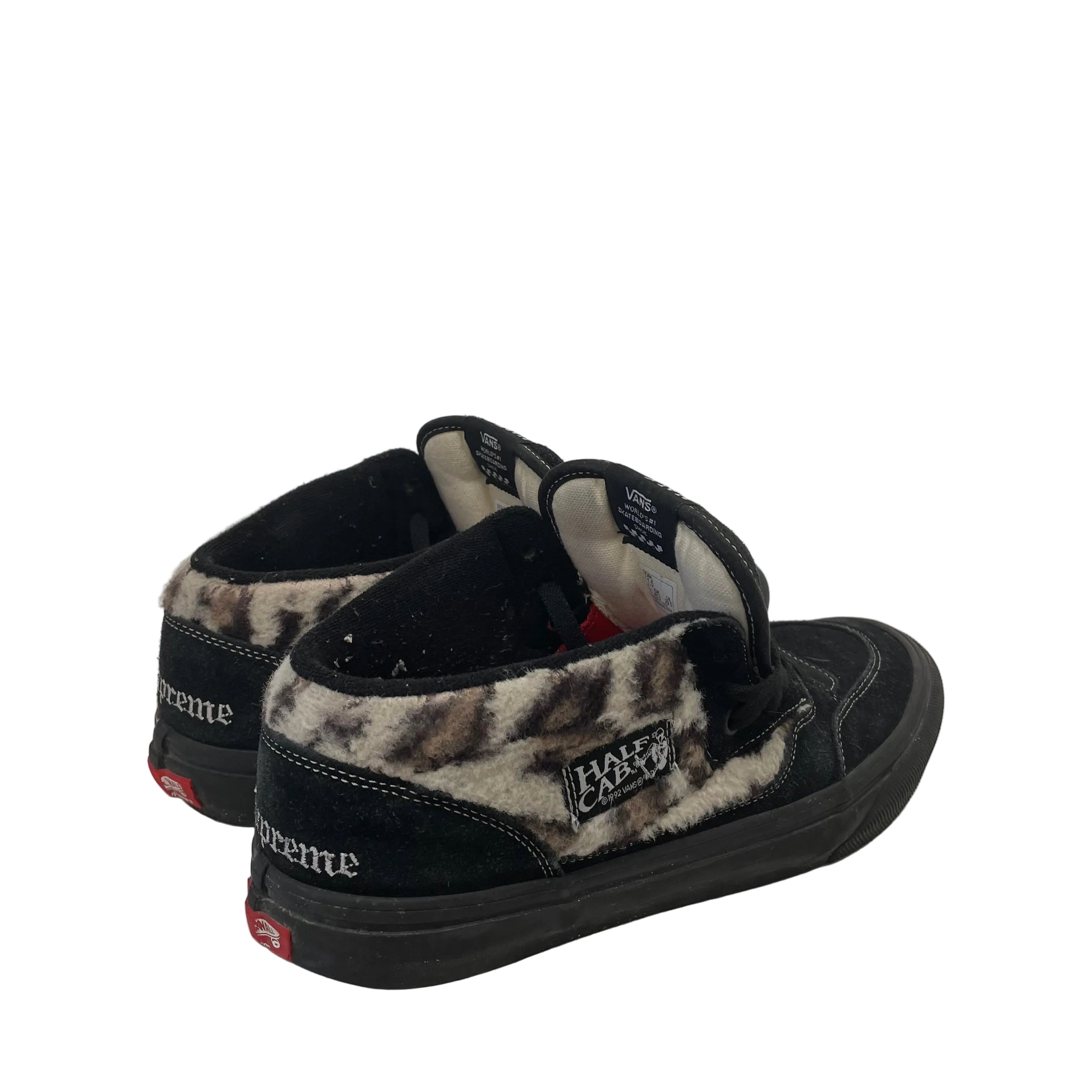 VANS/Supreme/Low-Sneakers/US 11.5/Leopard/Cotton/BLK/HALF CAB LEOPARD view 4