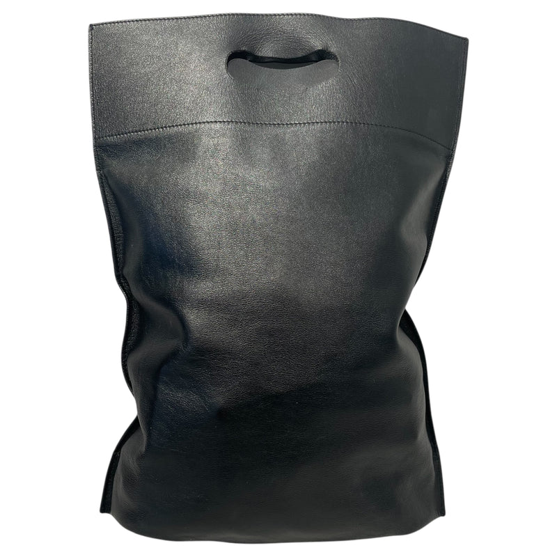 BALENCIAGA/Clutch Bag/L/Leather/BLK/BALENCIAGA CAT BAG
