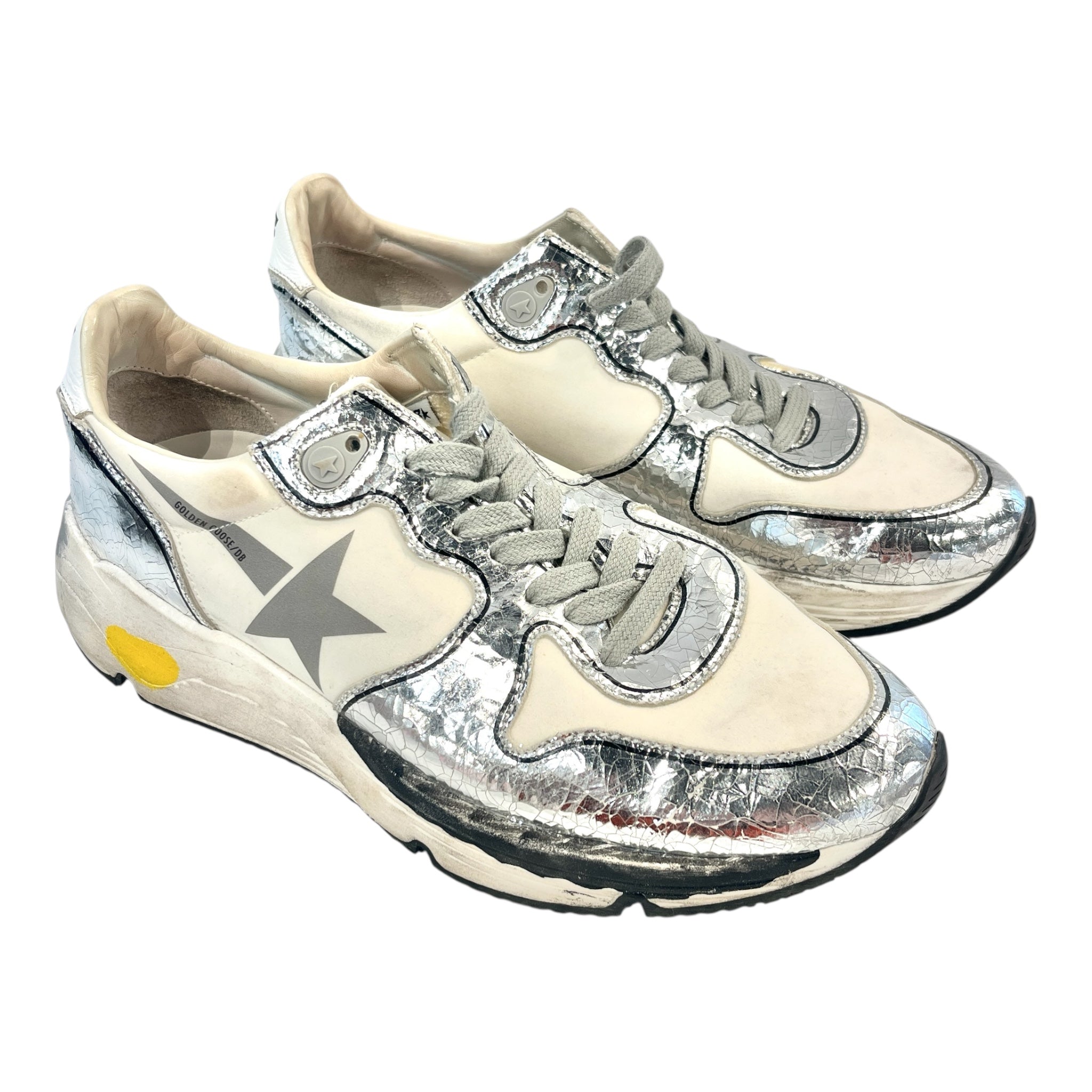 GOLDEN GOOSE/Low-Sneakers/EU 40/CRM/SILVER RUNNING SHOES view 1