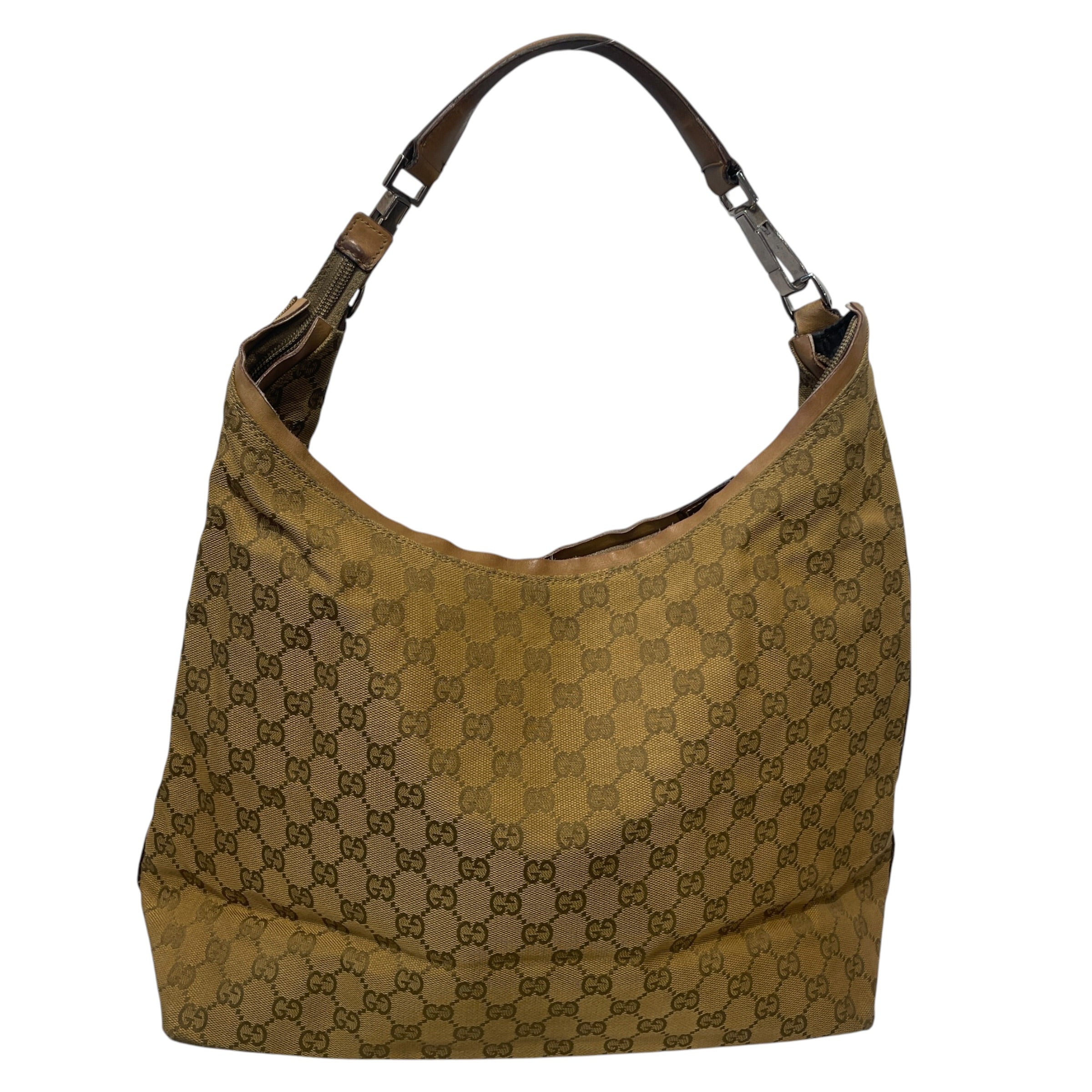 GUCCI/Bag/Monogram/Cotton/CML/LEATHER SIDES view 1