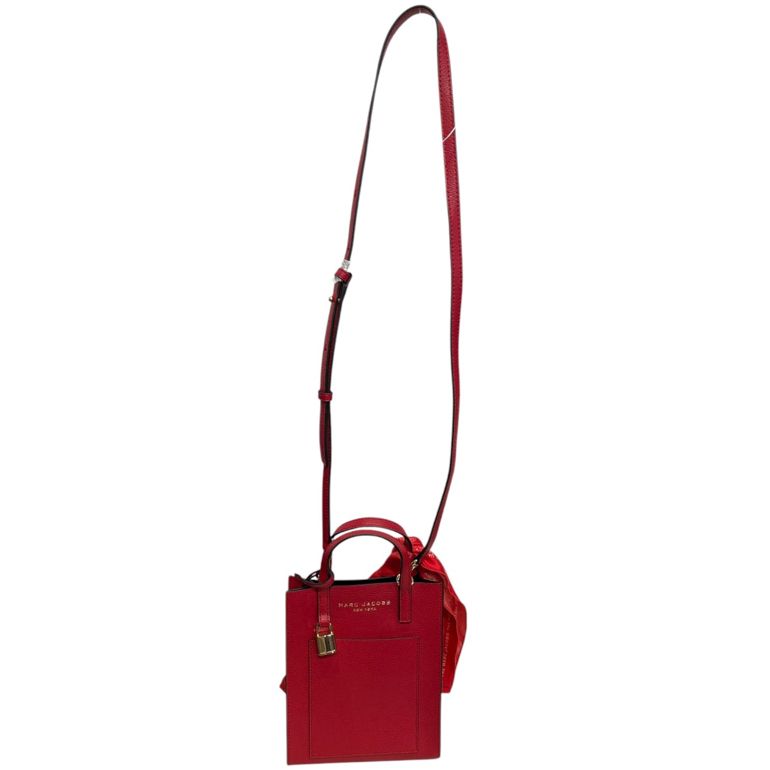MARC JACOBS/Hand Bag/Leather/RED/MJ RED CROSSBODY WITH SCARF view 4