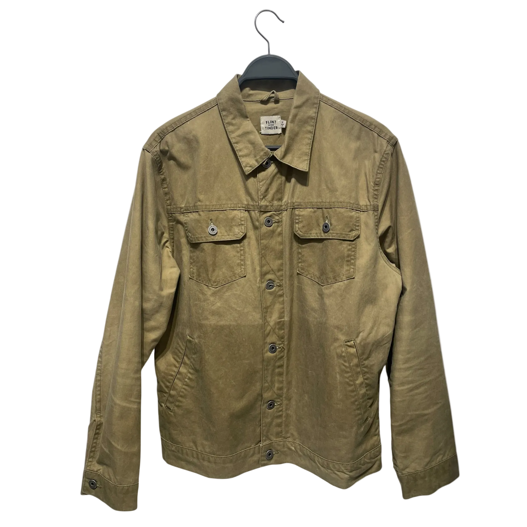 FLINT AND TINDER /Jacket/M/GRN/WAXED JACKET view 1
