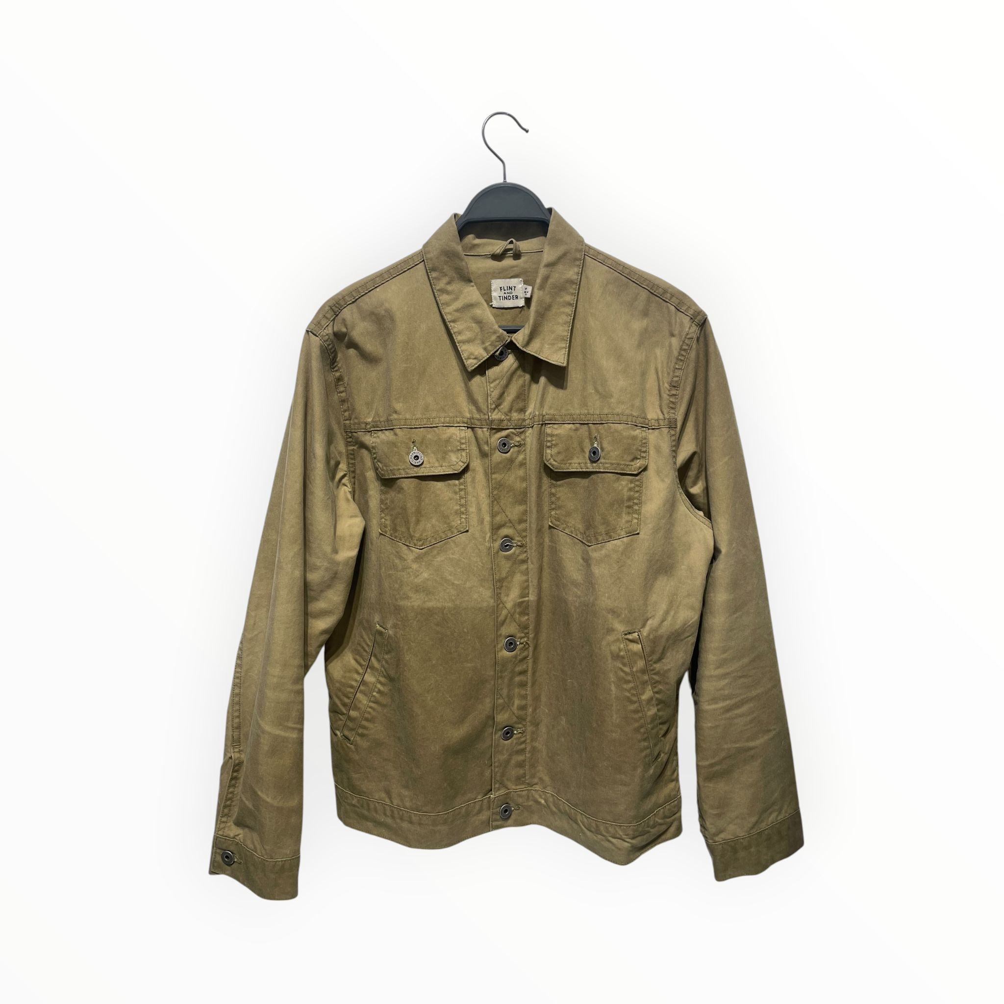 FLINT AND TINDER /Jacket/M/GRN/WAXED JACKET view 1
