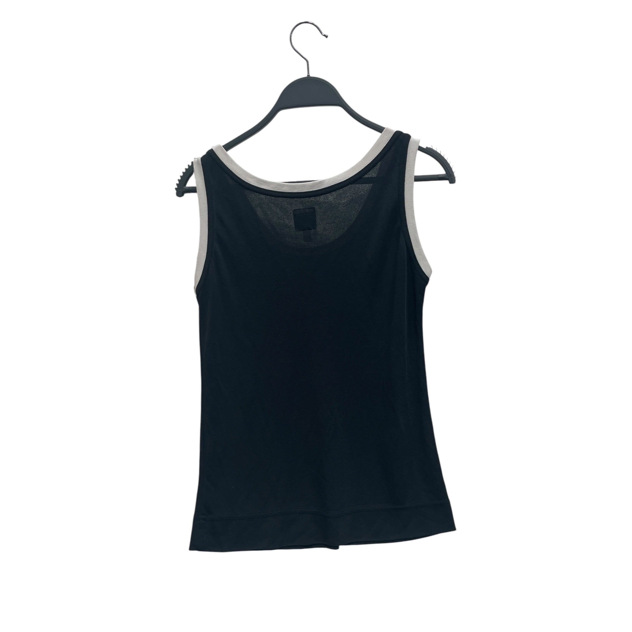 MOSCHINO JEANS/Camisole/12/Rayon/BLK/SIGNATURE LOGO YLW view 2
