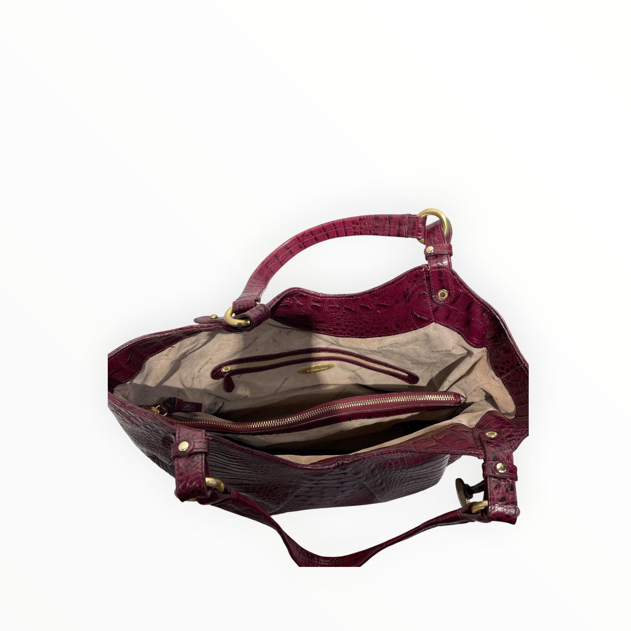 Brahmin/Tote Bag/Animal Pattern/Leather/BRD/Melbourne Celia Satchel view 3