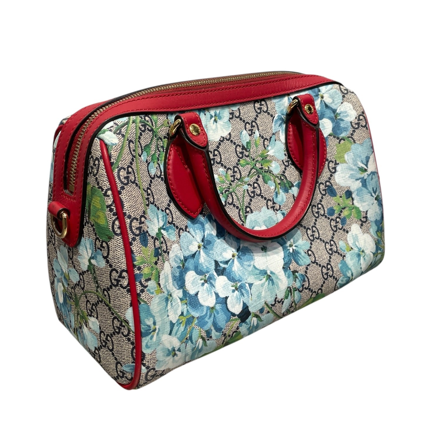 GUCCI/Hand Bag/Monogram/Leather/BEG/Supreme blooms bostom view 6