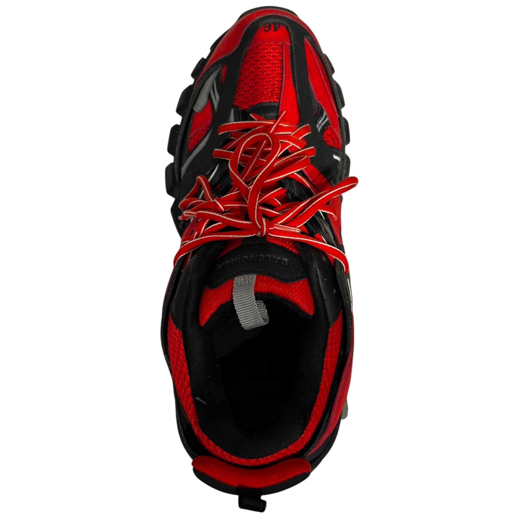 BALENCIAGA/Low-Sneakers/US 13/Cotton/RED/Red/BLK view 3