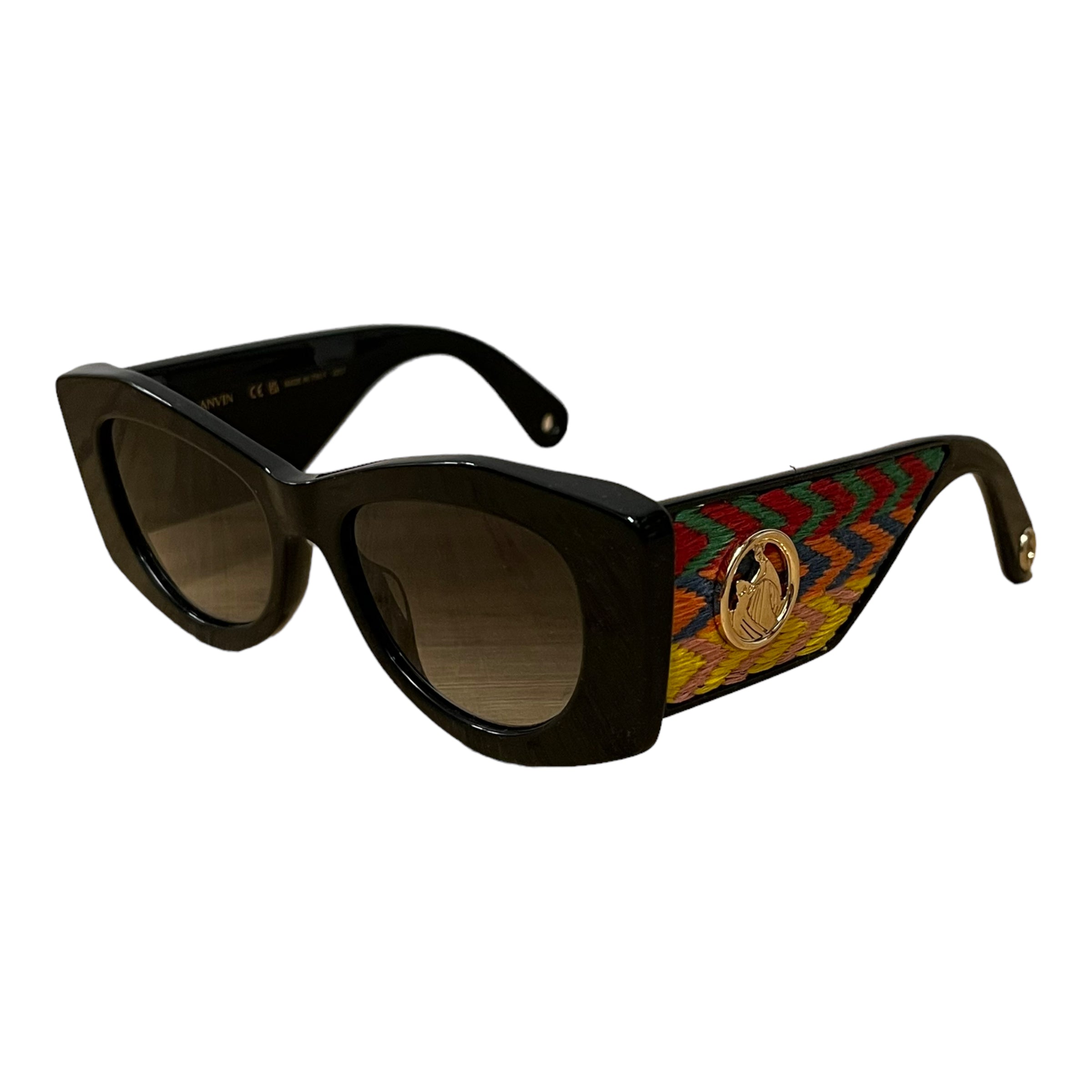 LANVIN/Sunglasses/Celluloid/BLK/ view 2