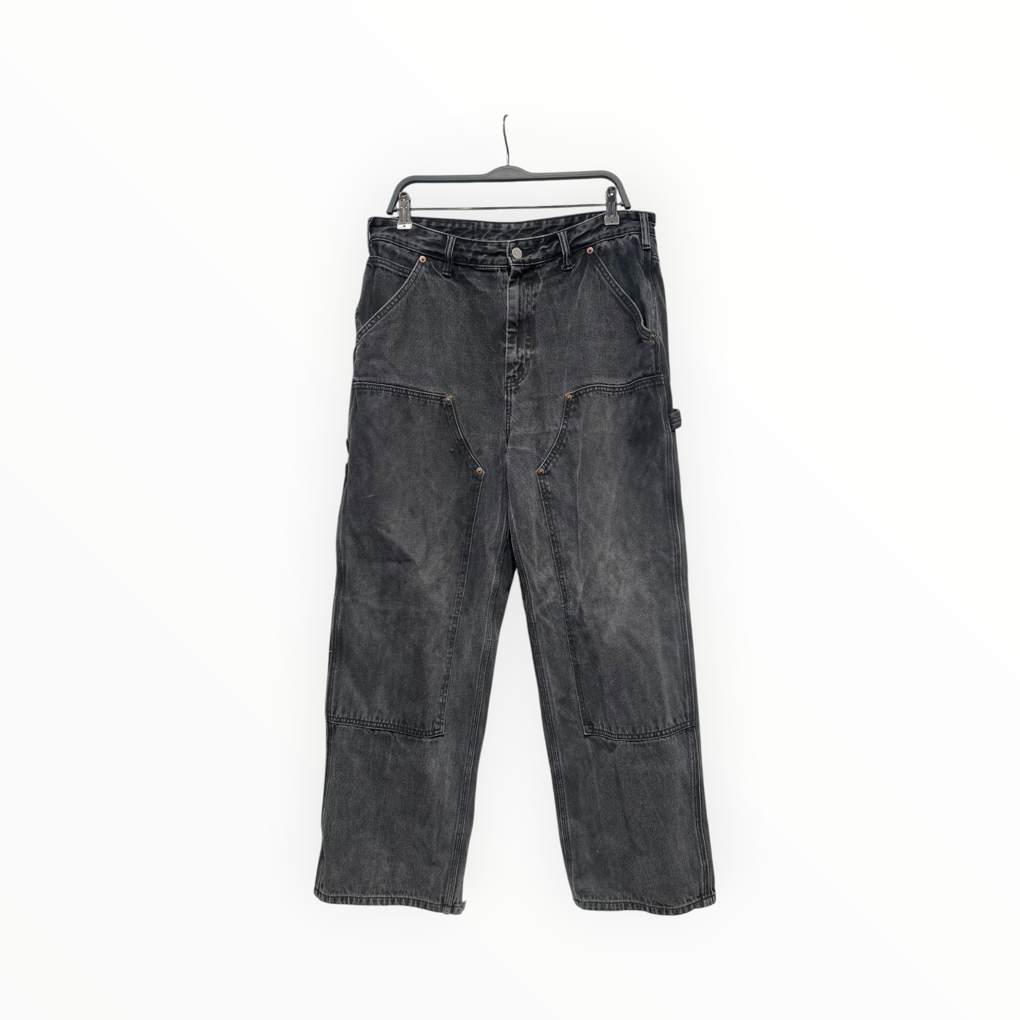 thisisneverthat/Straight Pants/XL/Cotton/BLK/DOUBLE KNEE view 1