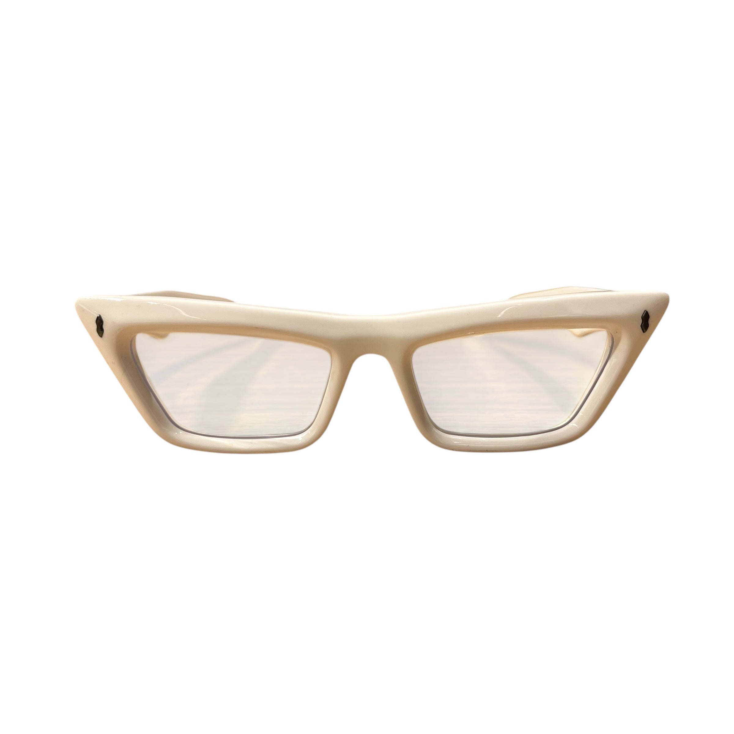 JACQUES MARIE MAGE/Glasses/OS/Celluloid/WHT/Debbie view 1
