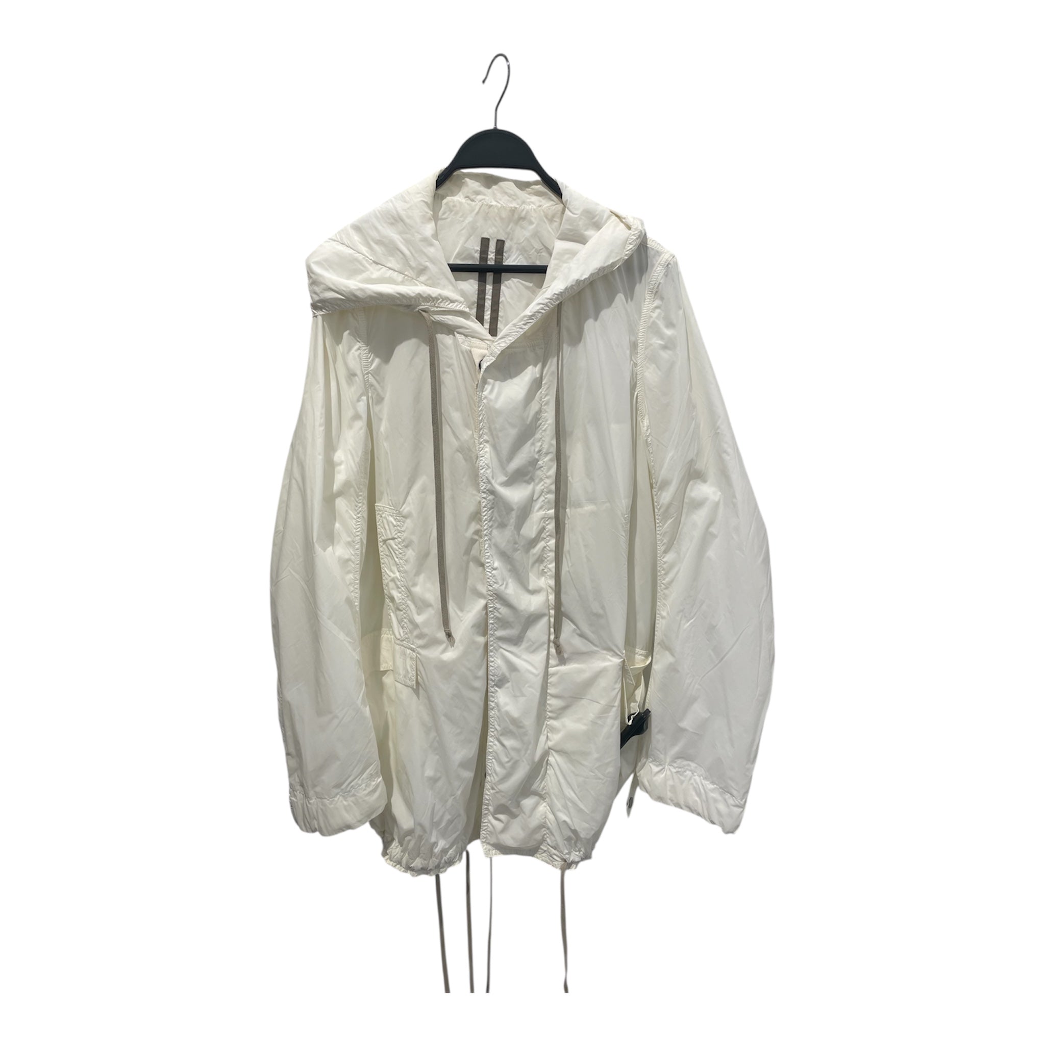 RICK OWENS DRKSHDW/Windbreaker/L/Nylon/WHT/SOMBRA OSCURA W/ DRAWSTRINGS view 1
