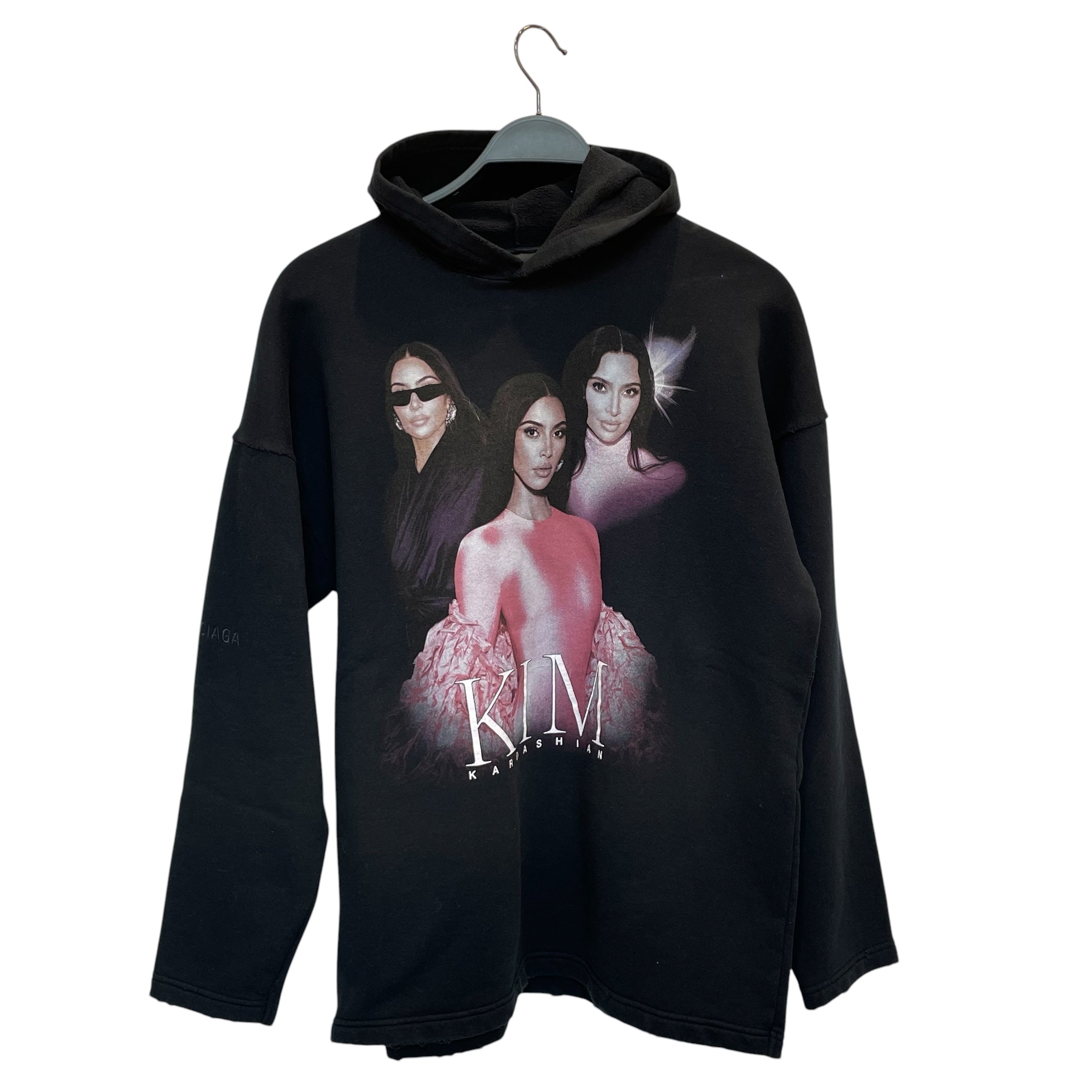BALENCIAGA/Hoodie/XS/Cotton/BLK/KIM KARDASHIAN view 1