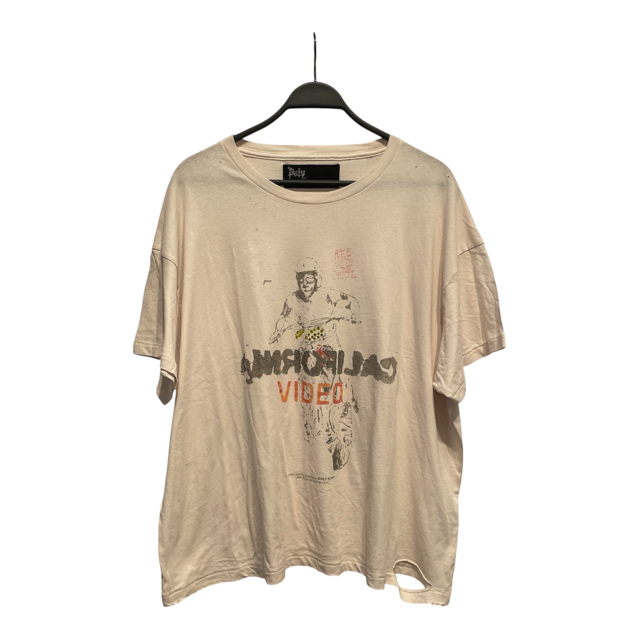 Paly(PALY HOLLYWOOD)/T-Shirt/XL/Cotton/CRM/Graphic/CALIFORNIA view 1