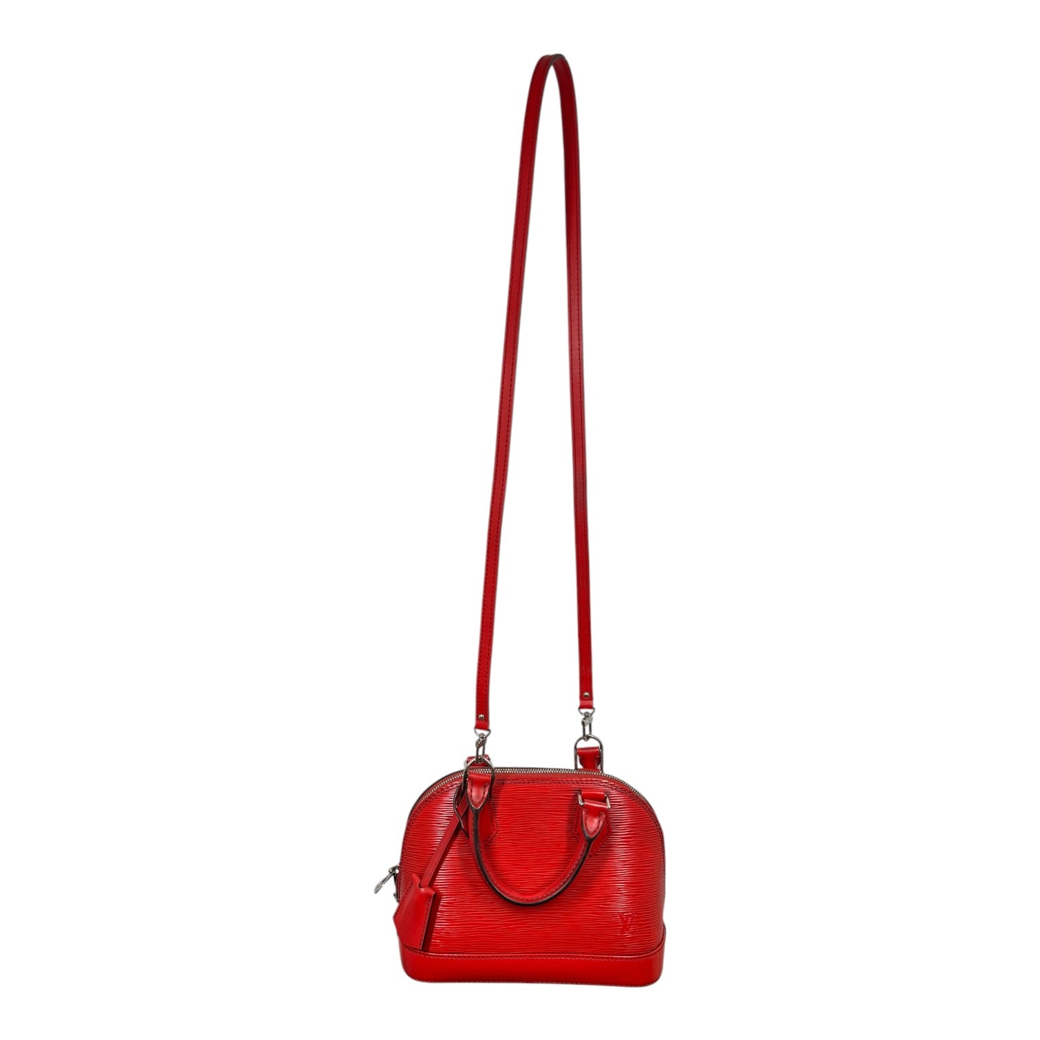 LOUIS VUITTON/Hand Bag/Leather/RED/ALMA HAND BAG view 1