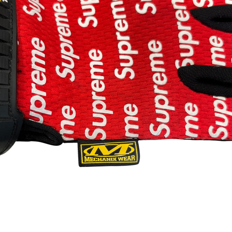Supreme/Gloves, Mittens/L/All Over Print/Nylon/RED/Mechanix work gloves