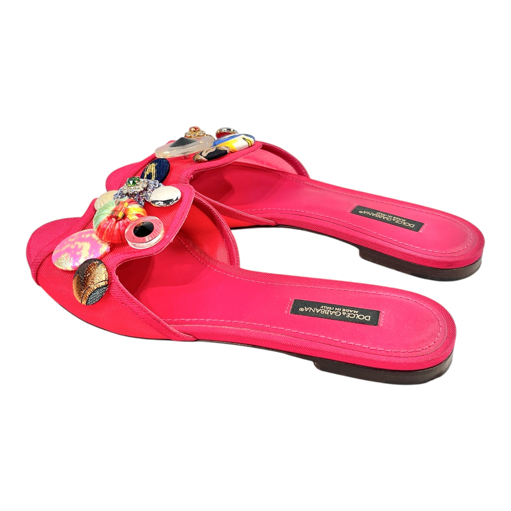 DOLCE&GABBANA/Flat Shoes/EU 37/PNK/Open-Toe/CIABATTA RETINA view 2