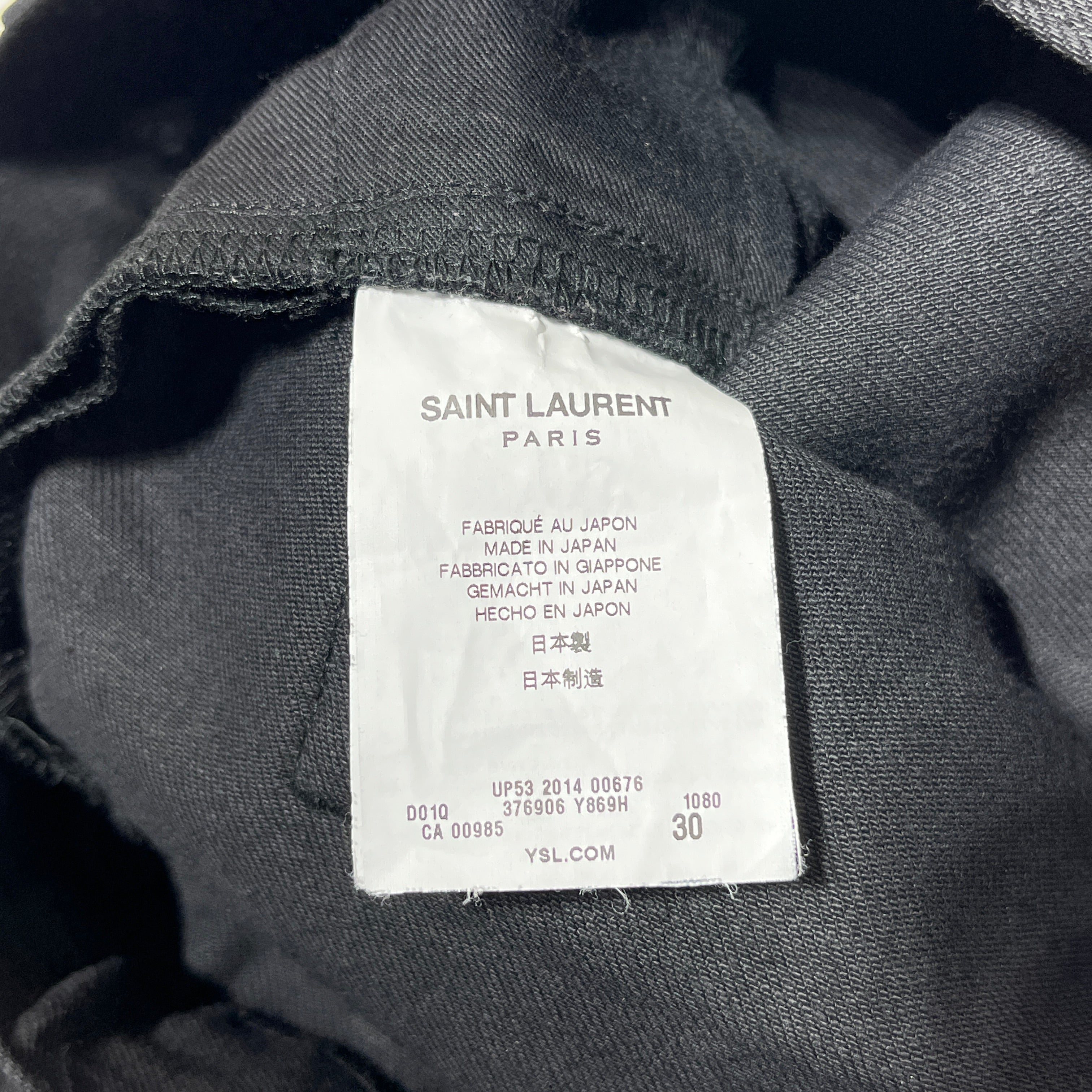 SAINT LAURENT/Skinny Pants/30/Denim/BLK/D02 2014 view 5