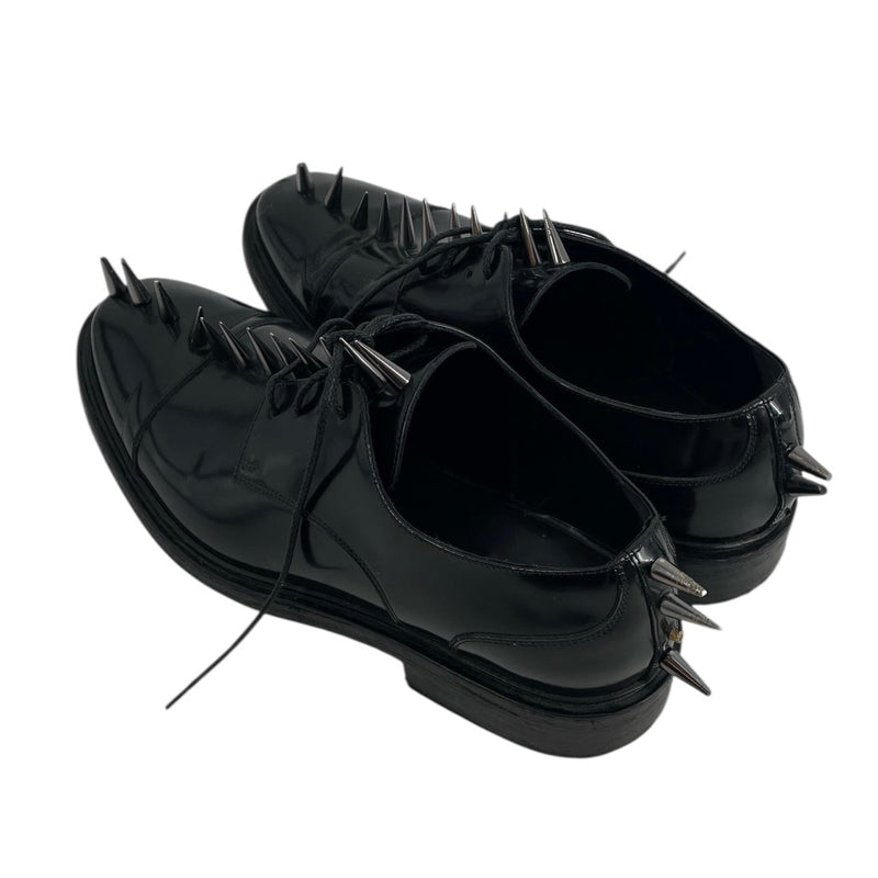 BALENCIAGA/Dress Shoes/EU 44/Leather/BLK/SPIKED DRESS SHJOES