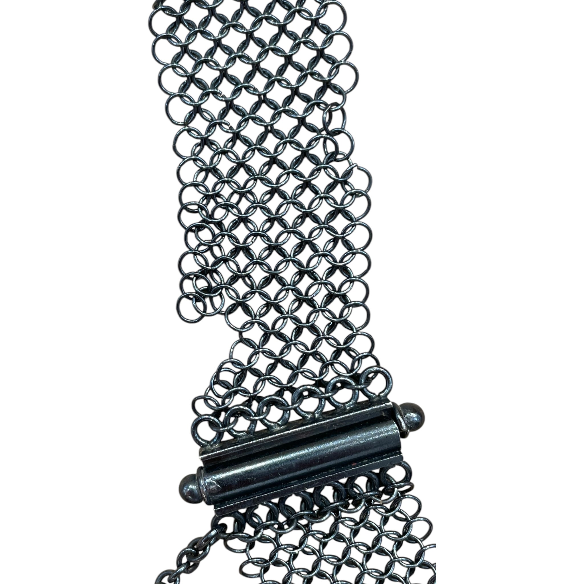 CHANEL/Pouch/SLV/chainmail belt purse view 5