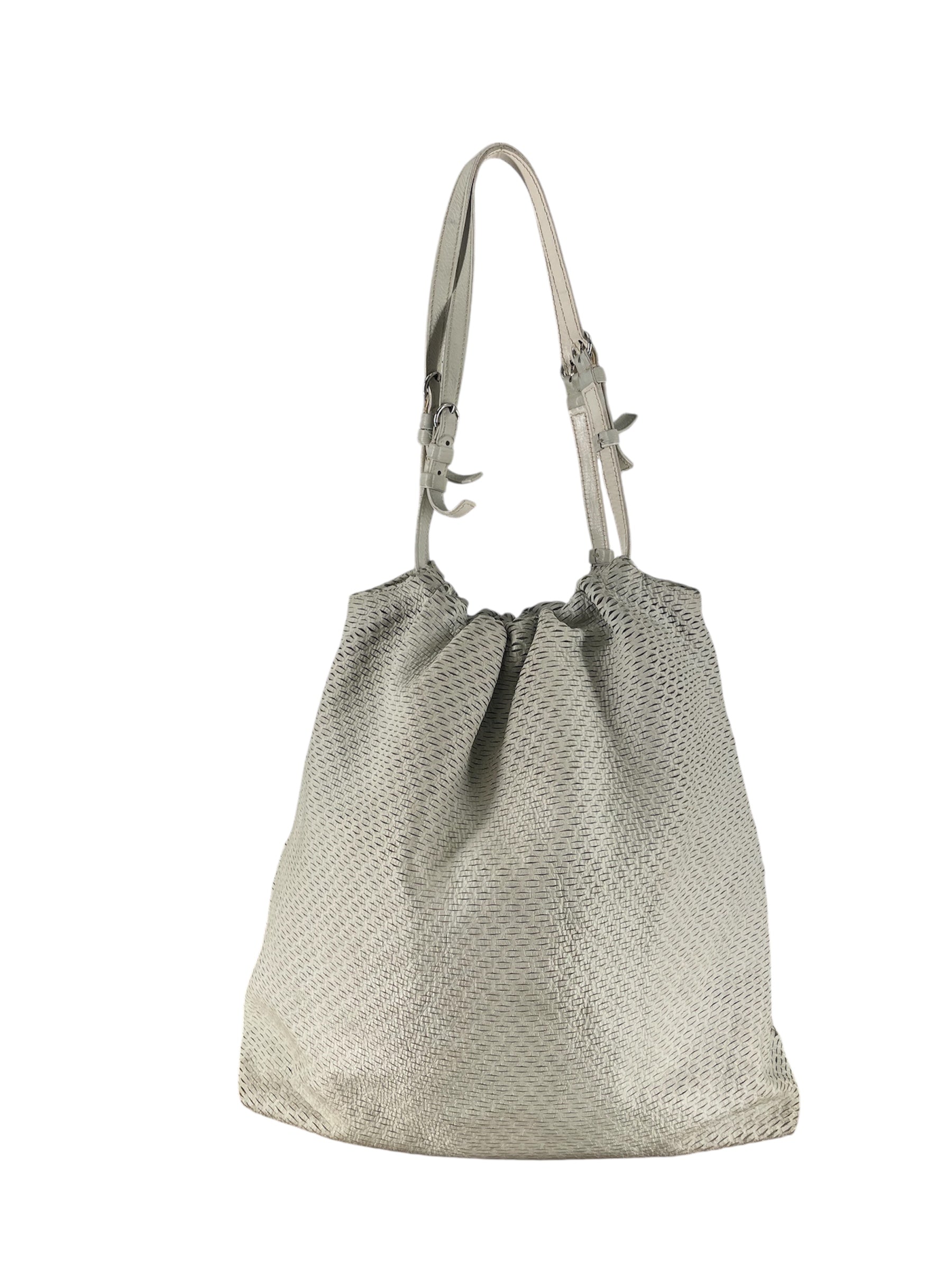 MIU MIU/Bag/Leather/WHT/WHITE CUT OUT TOTE BAG view 1