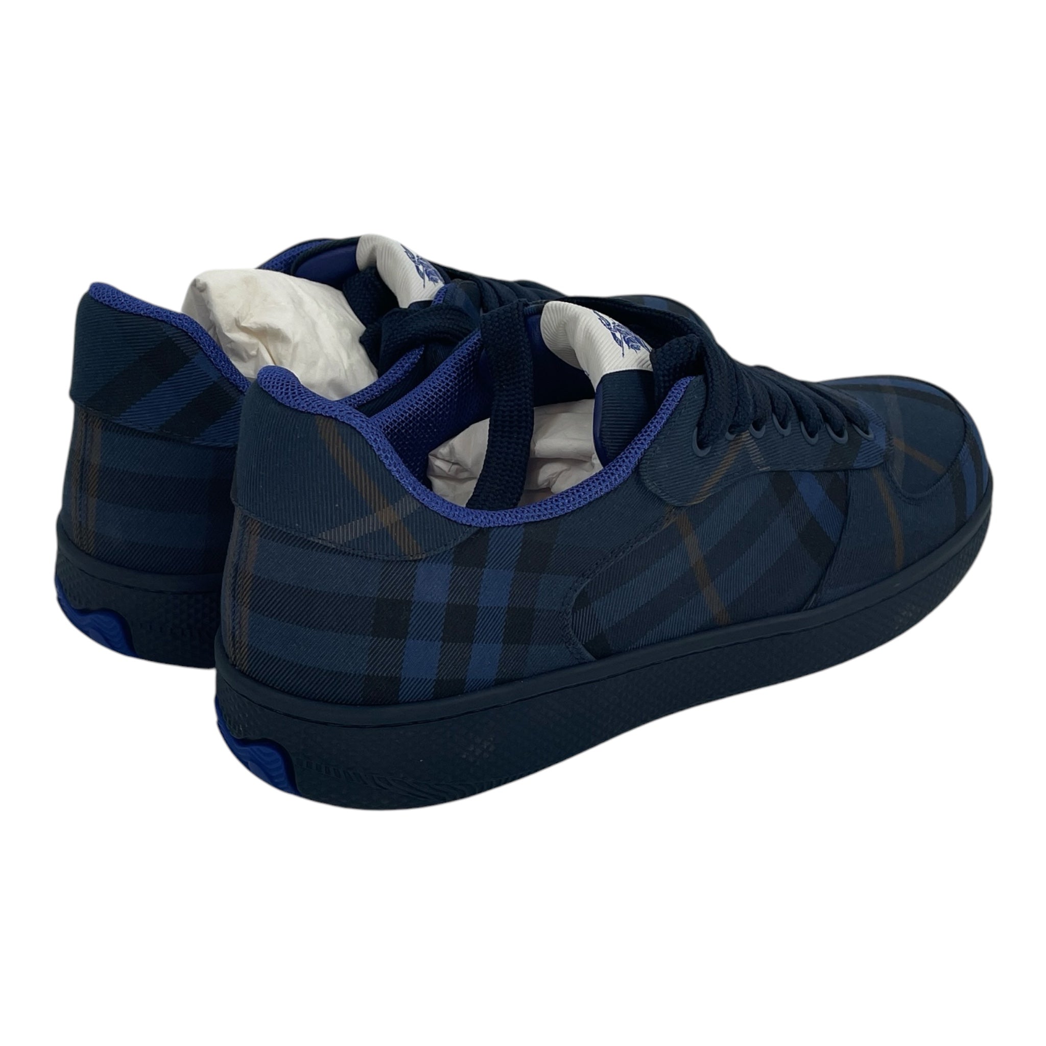 BURBERRY/Low-Sneakers/EU 42/All Over Print/Leather/NVY/ view 2